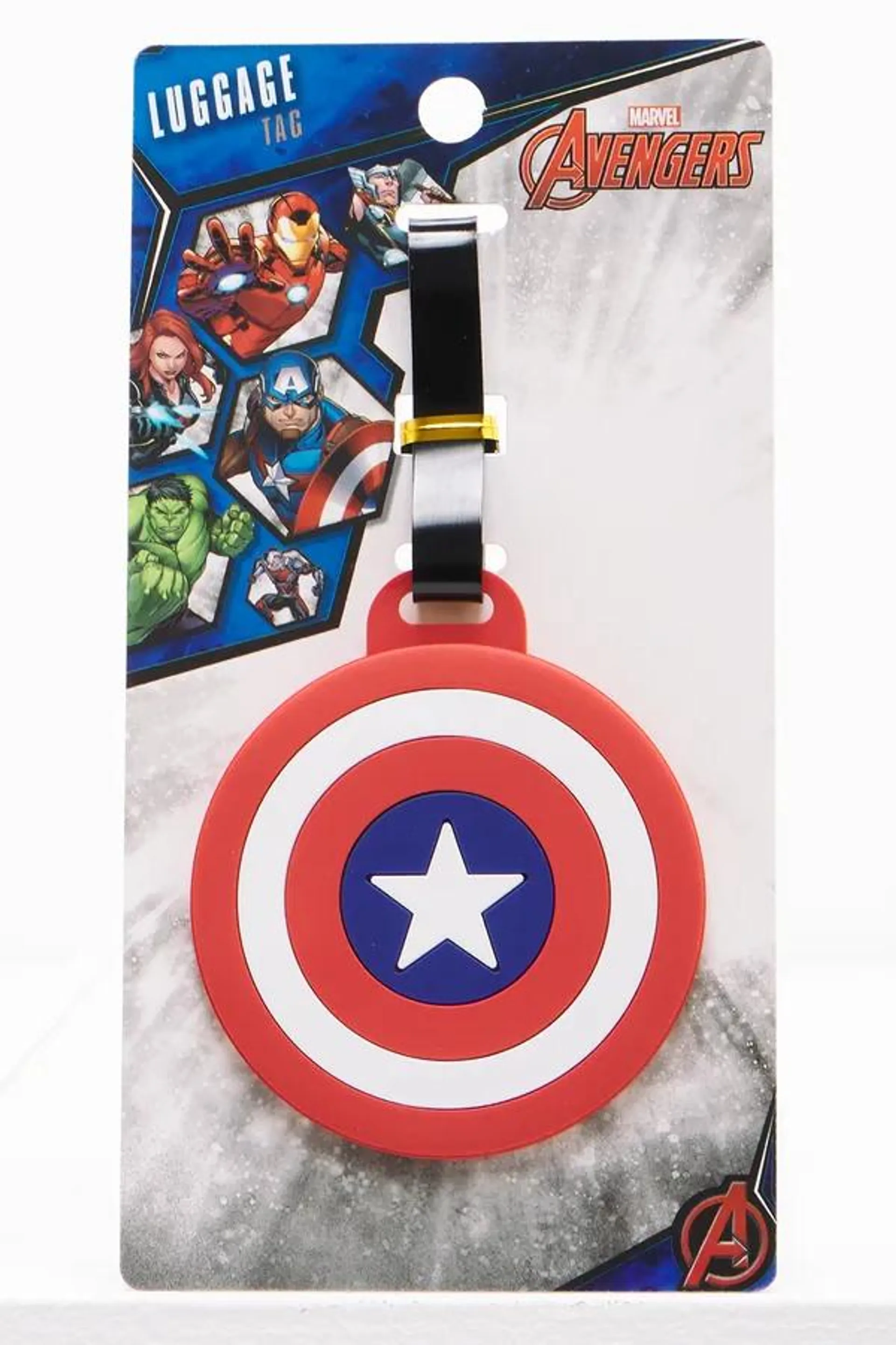 Avengers luggage tag red & blue