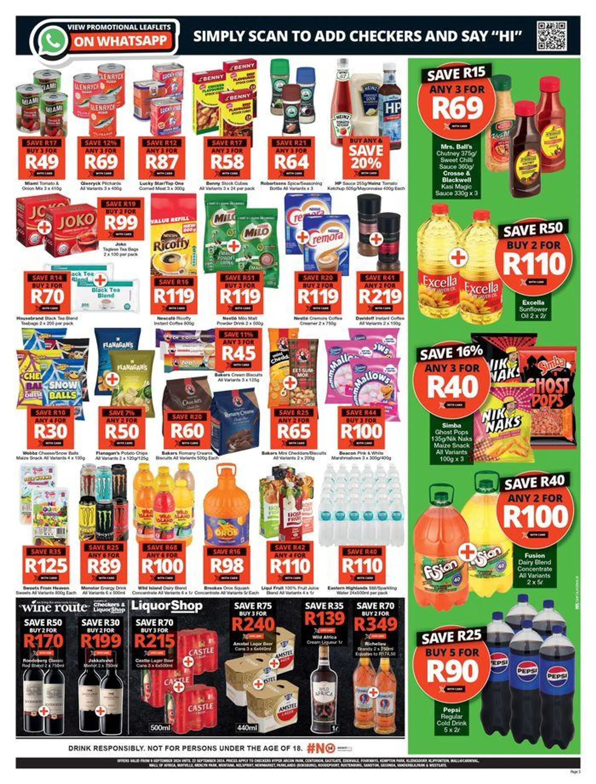 Checkers weekly specials from 9 September to 22 September 2024 - Catalogue Page 3