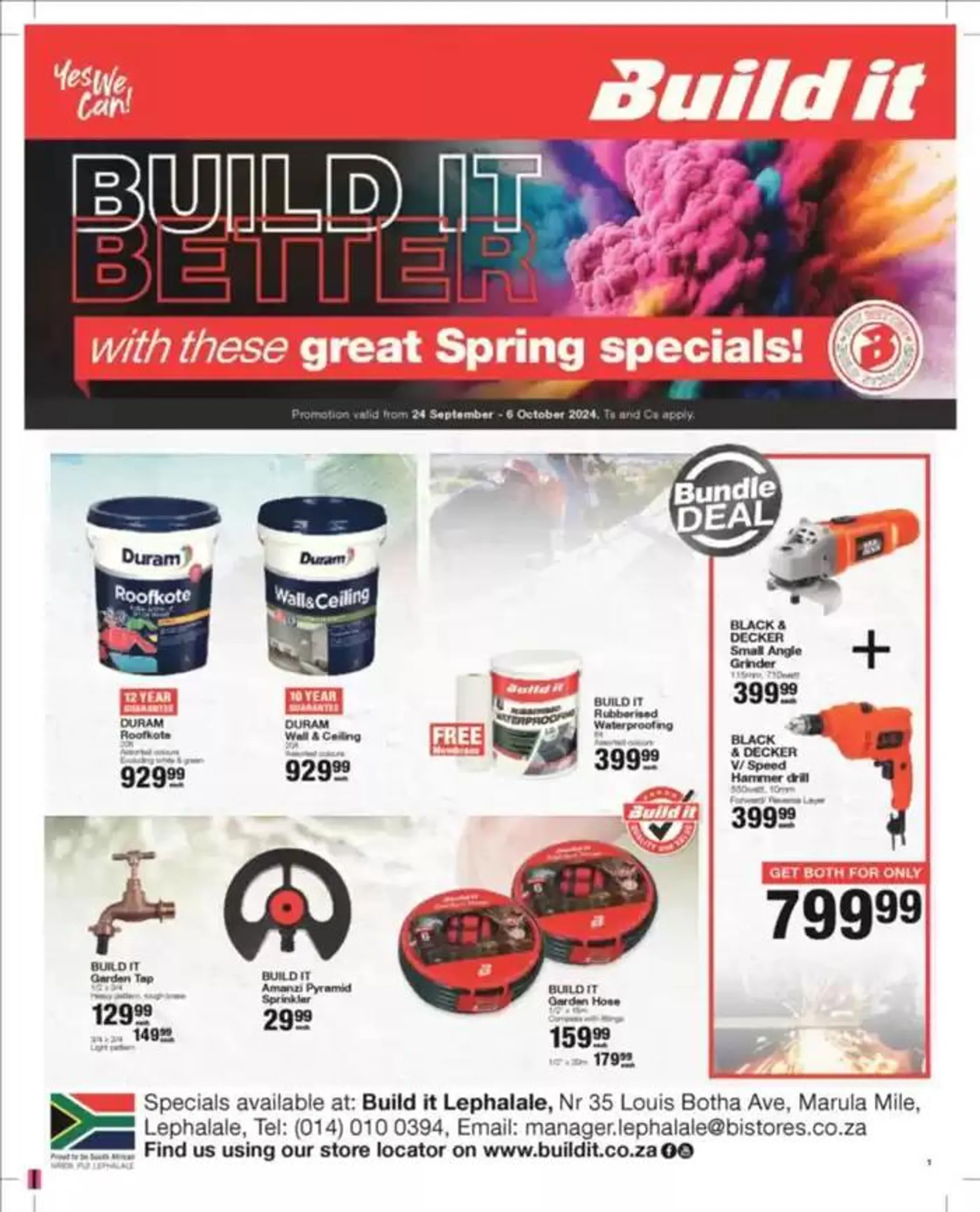 Build It Specials from 24 September to 20 October 2024 - Catalogue Page 1