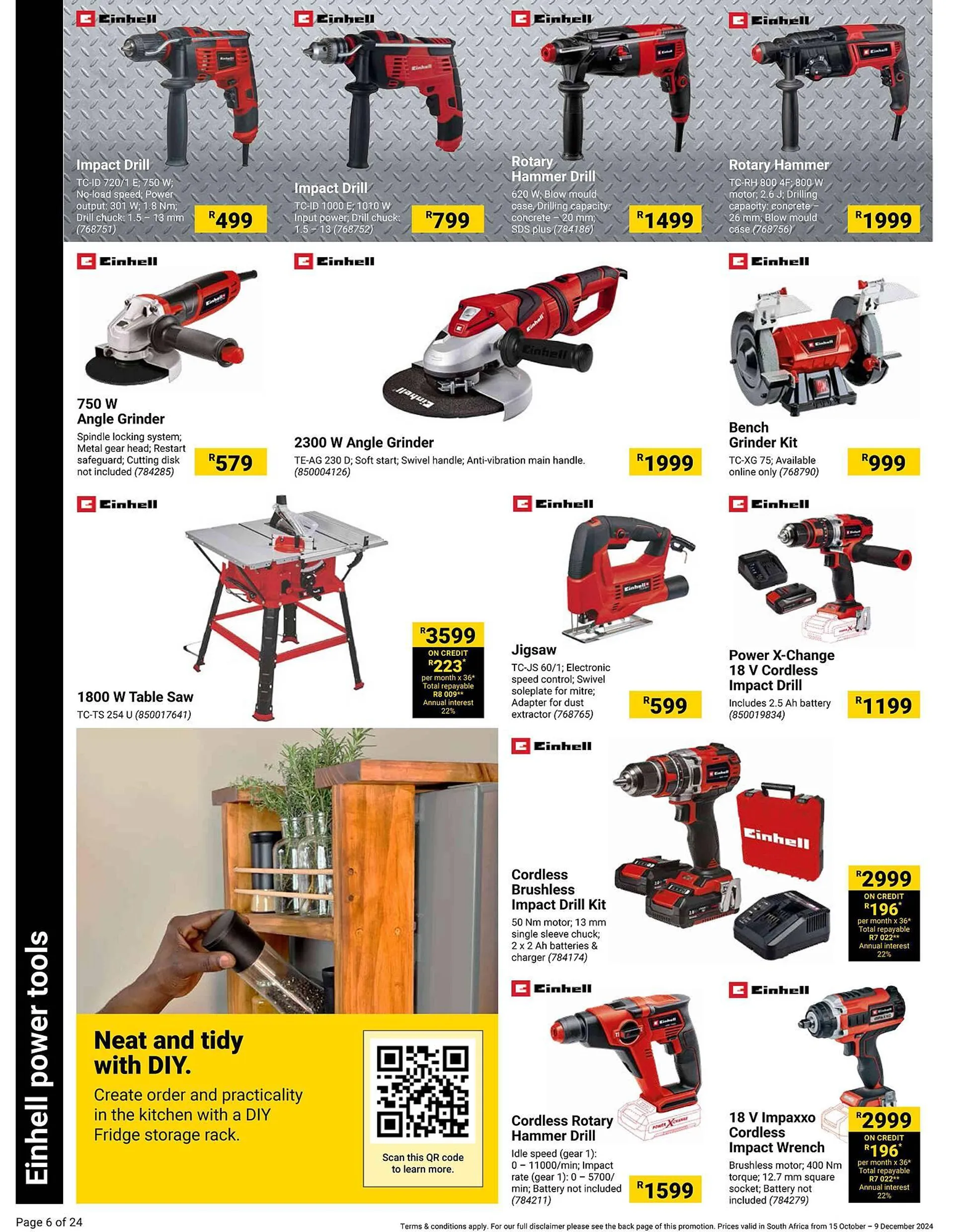 Builders Warehouse catalogue from 15 October to 9 December 2024 - Catalogue Page 6