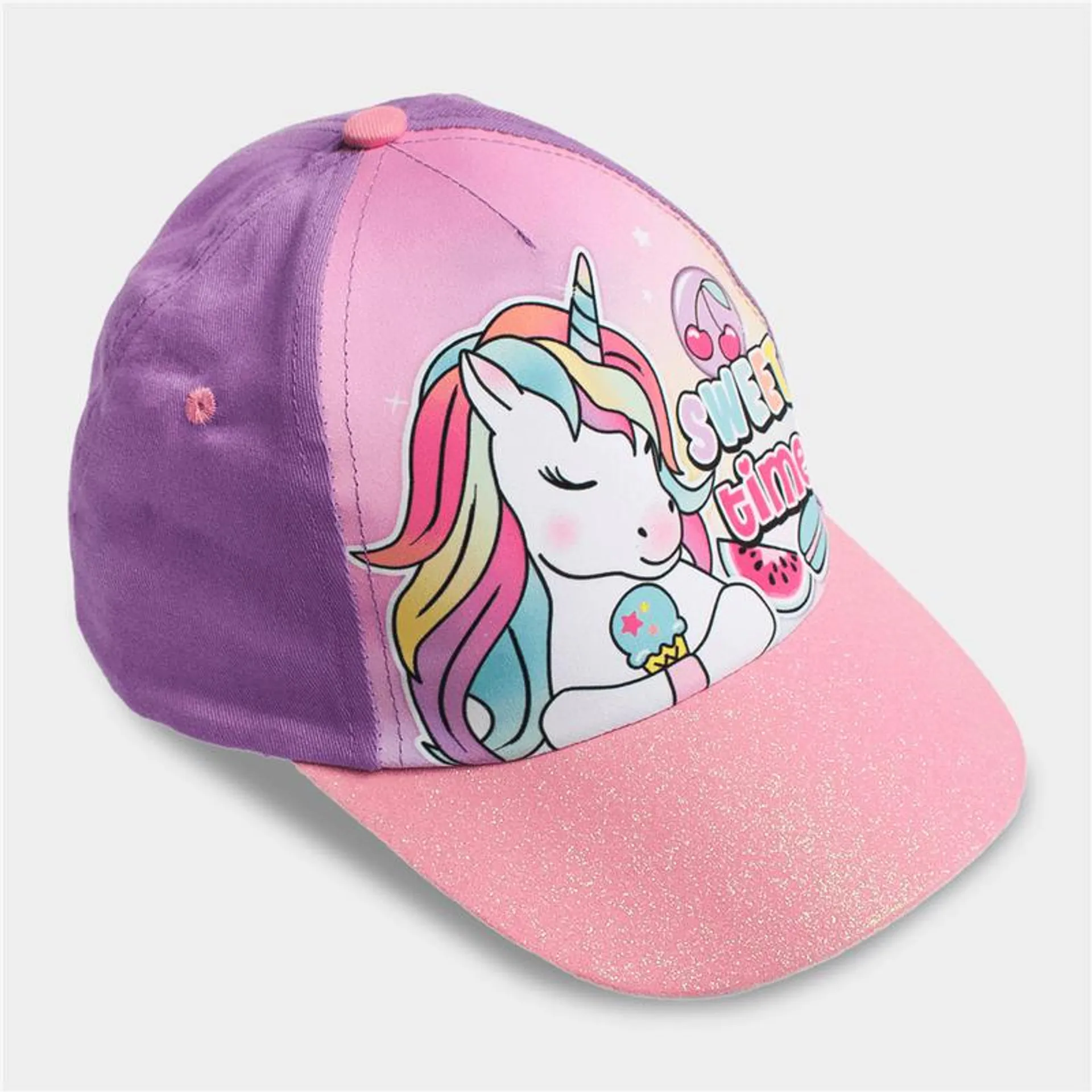 Girl's Character Group Pink Sweet Unicorn Peak Cap