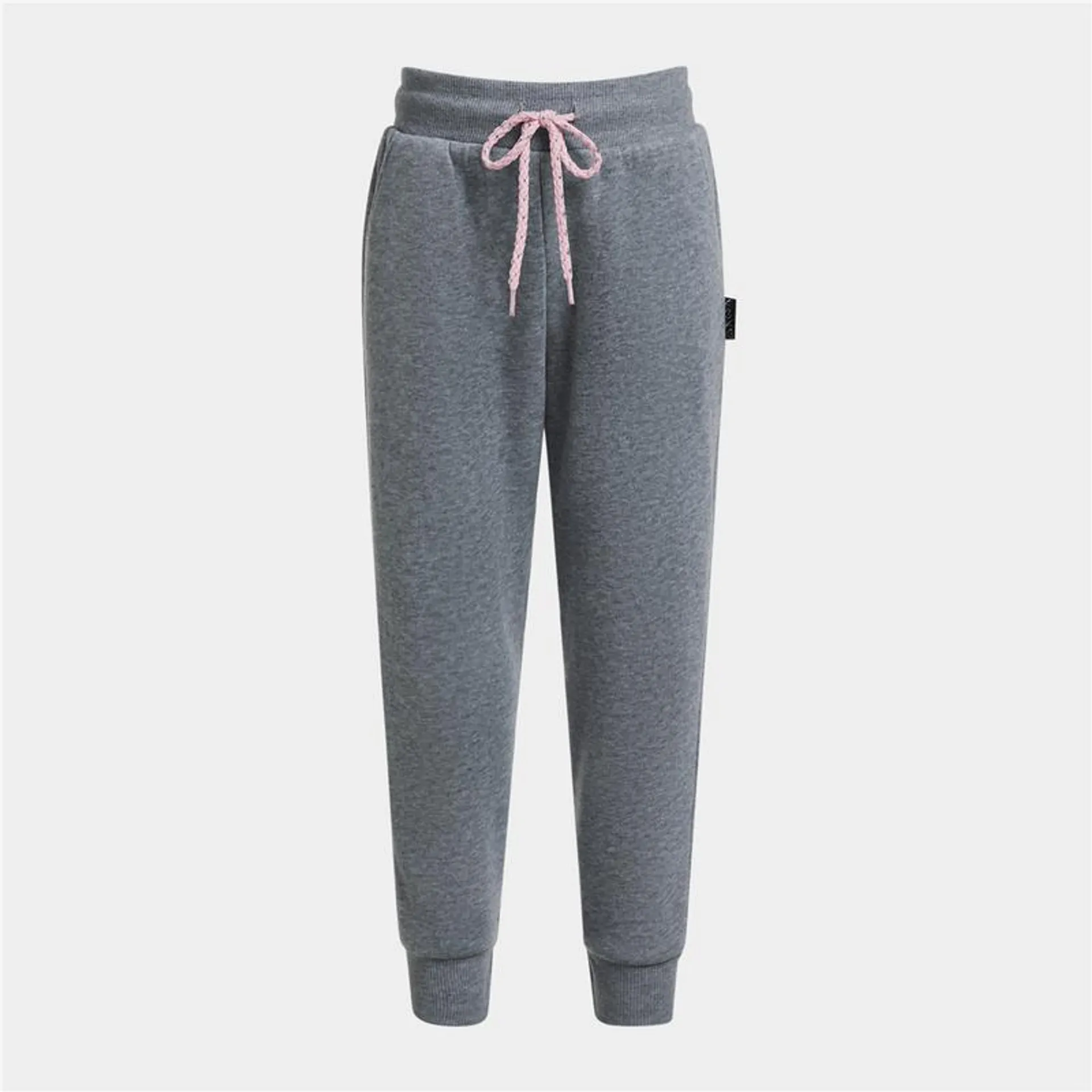 Younger Girl's Grey Melange Jogger