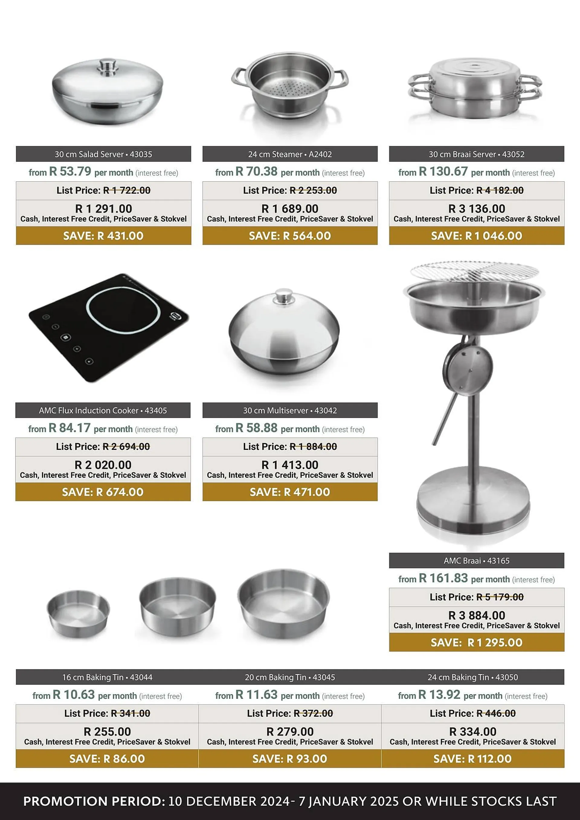 AMC Cookware catalogue from 10 December to 7 January 2025 - Catalogue Page 8