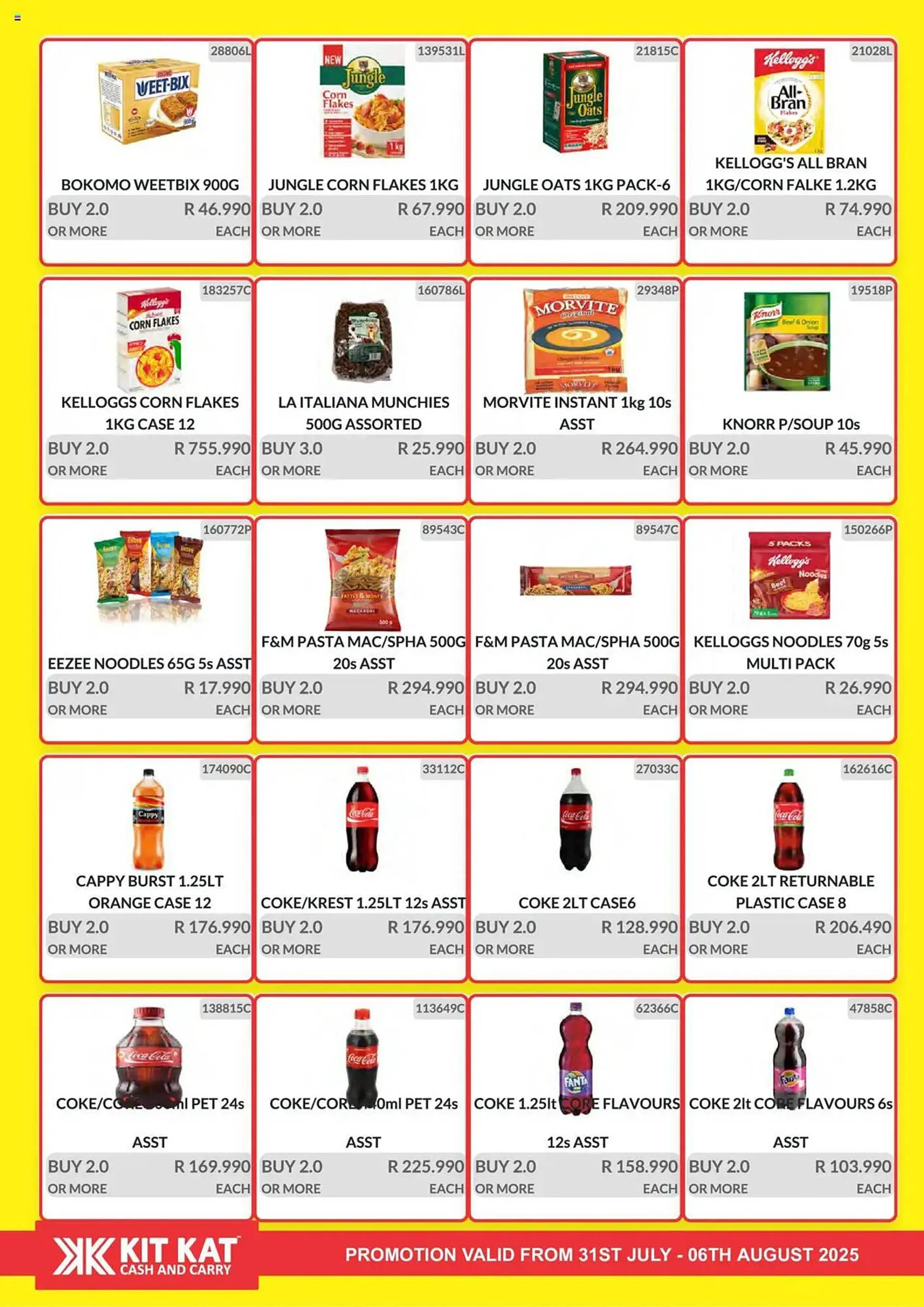 KitKat Cash and Carry catalogue from 31 July to 6 August 2025 - Catalogue Page 1