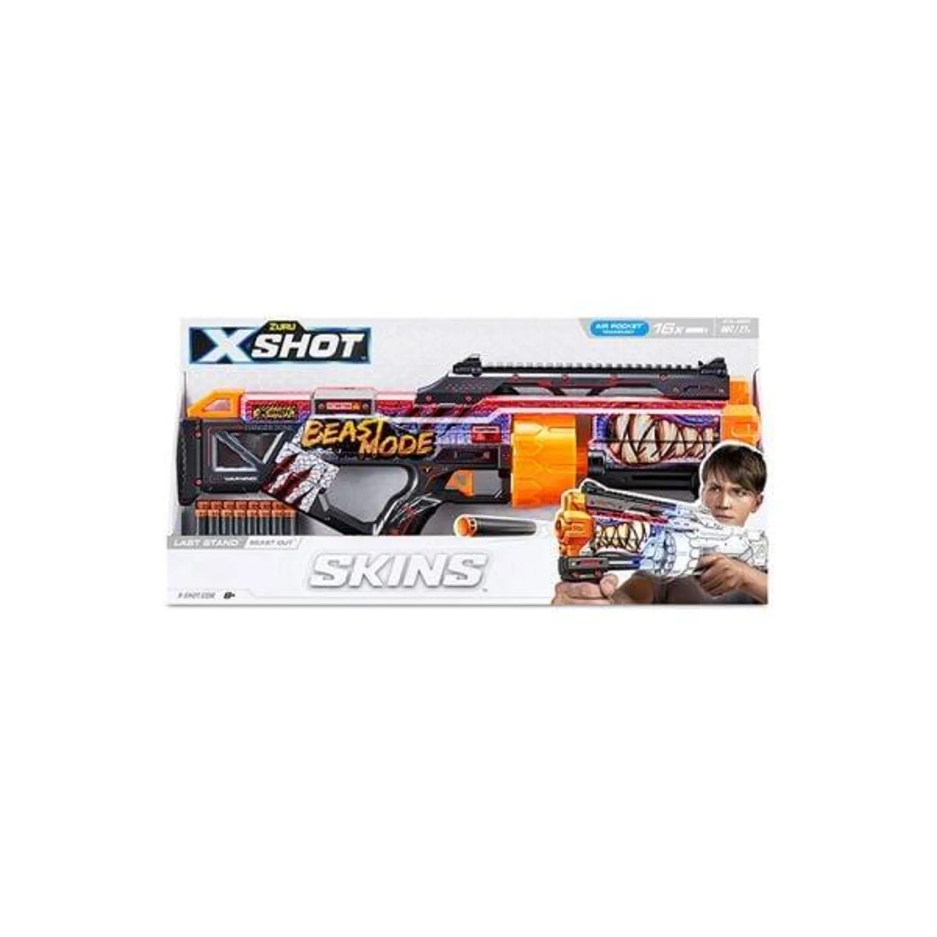 ZURU X-Shot Skins Last Stand Dart Blaster (16 Darts)