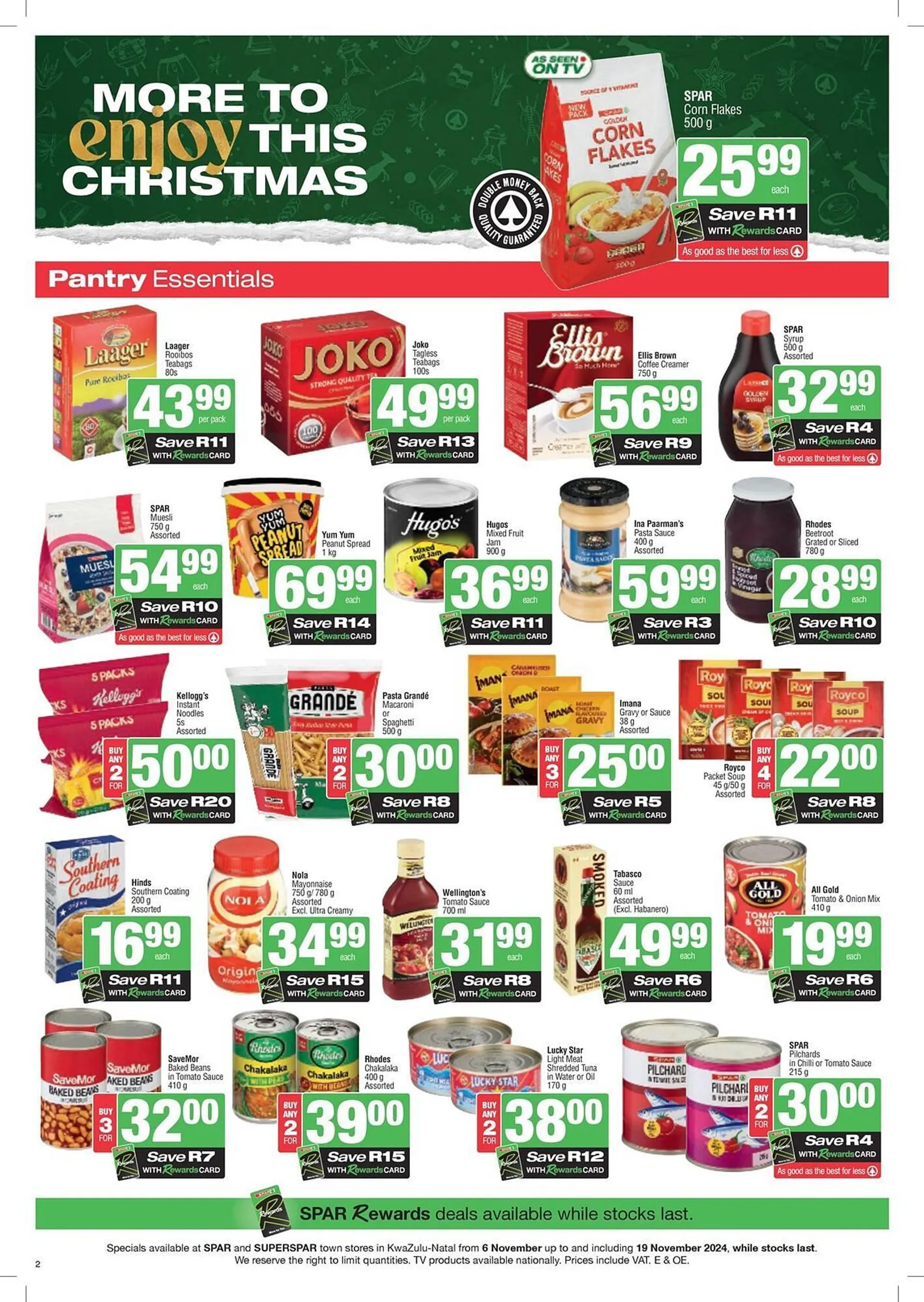 Spar catalogue from 6 November to 19 November 2024 - Catalogue Page 2