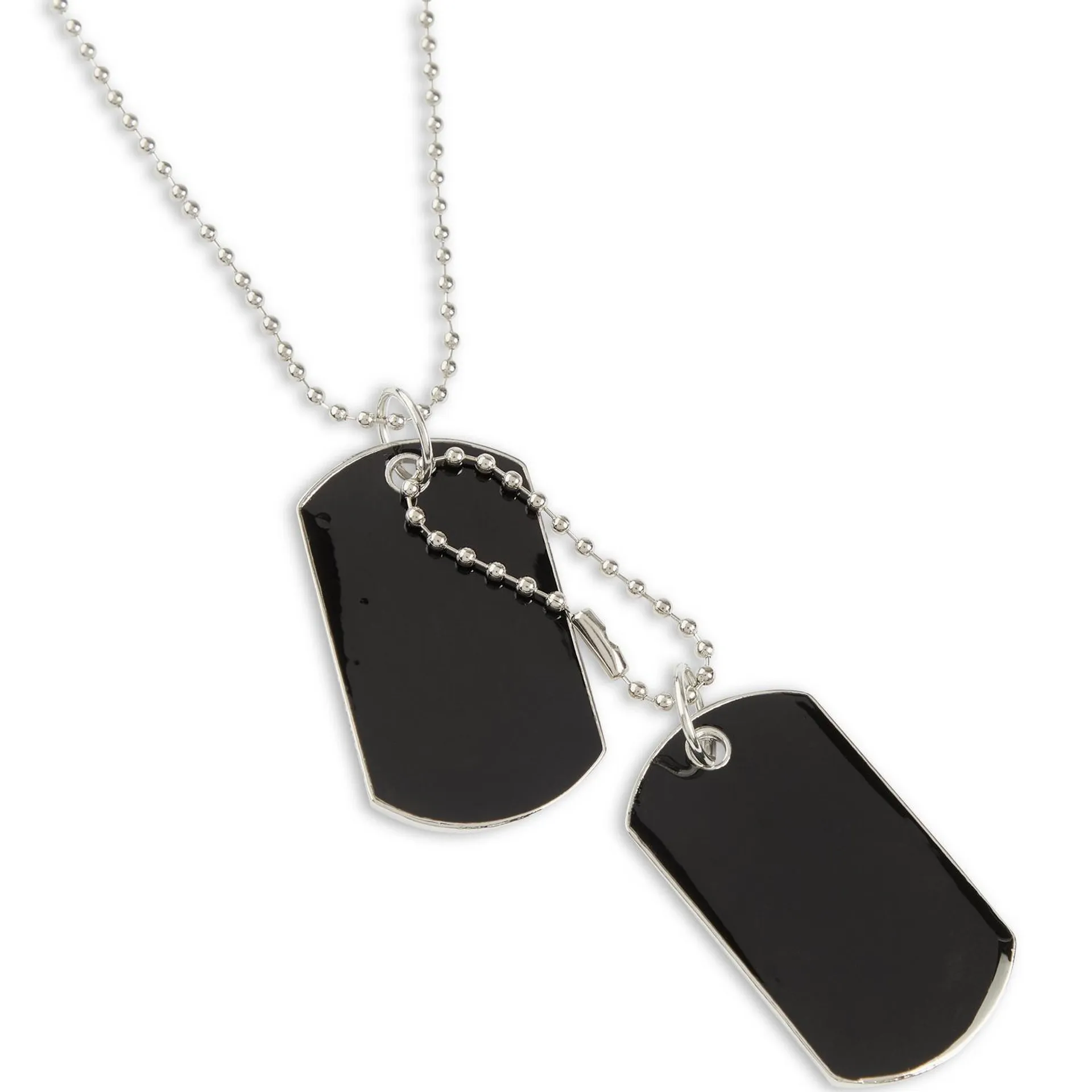 Black Dog Tag Chain