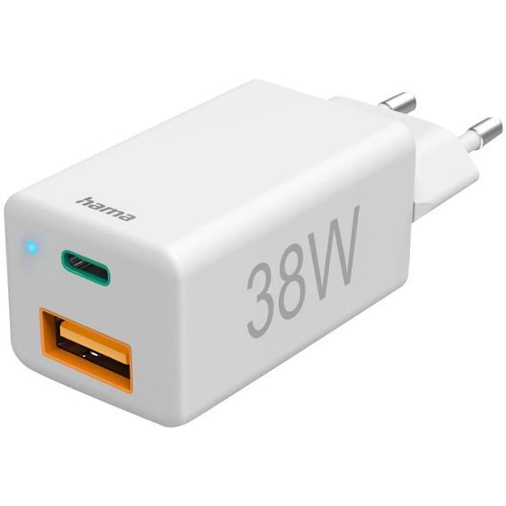 HAMA USB - C FAST CHARGER 38W WHT