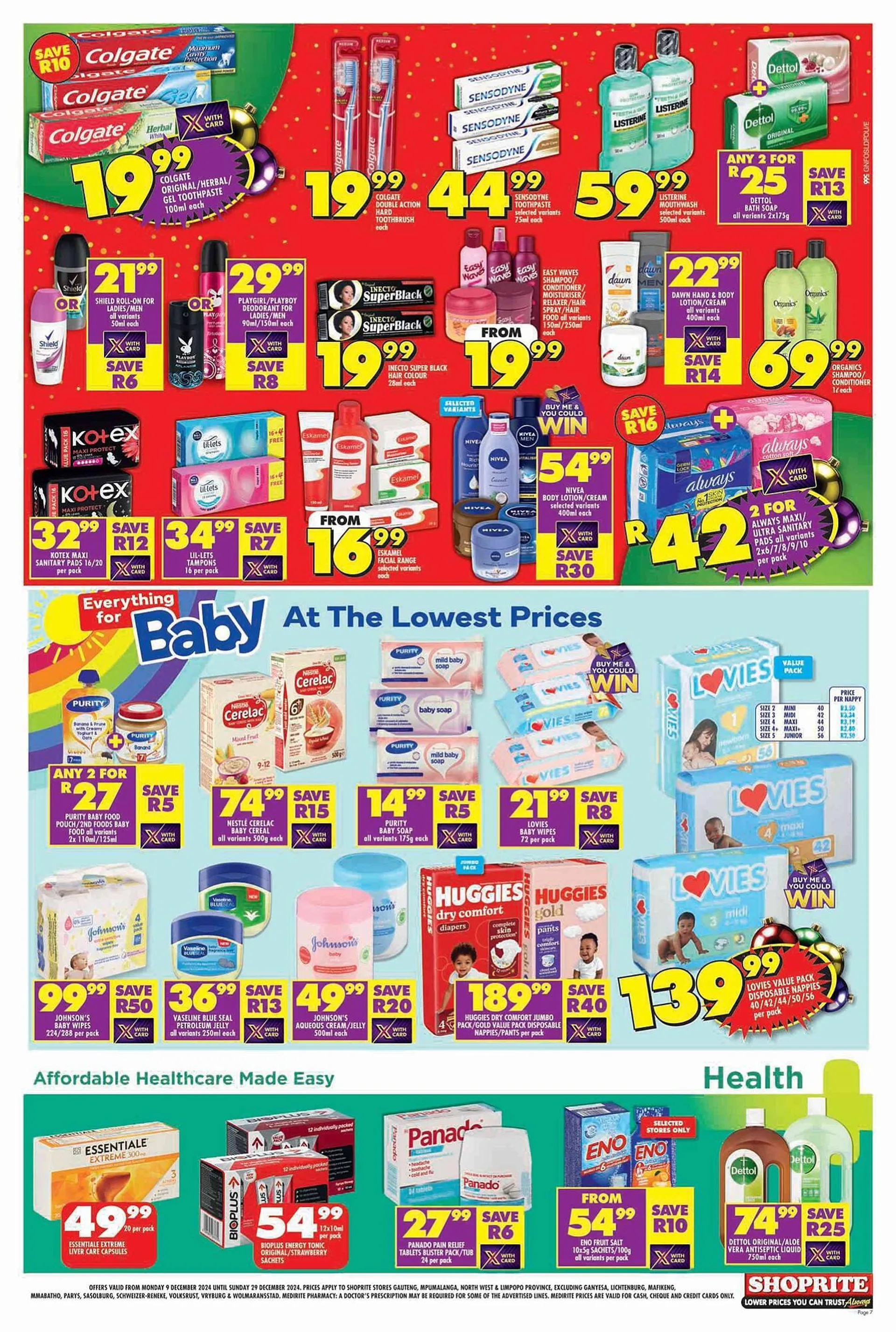 Shoprite catalogue from 9 December to 29 December 2024 - Catalogue Page 7