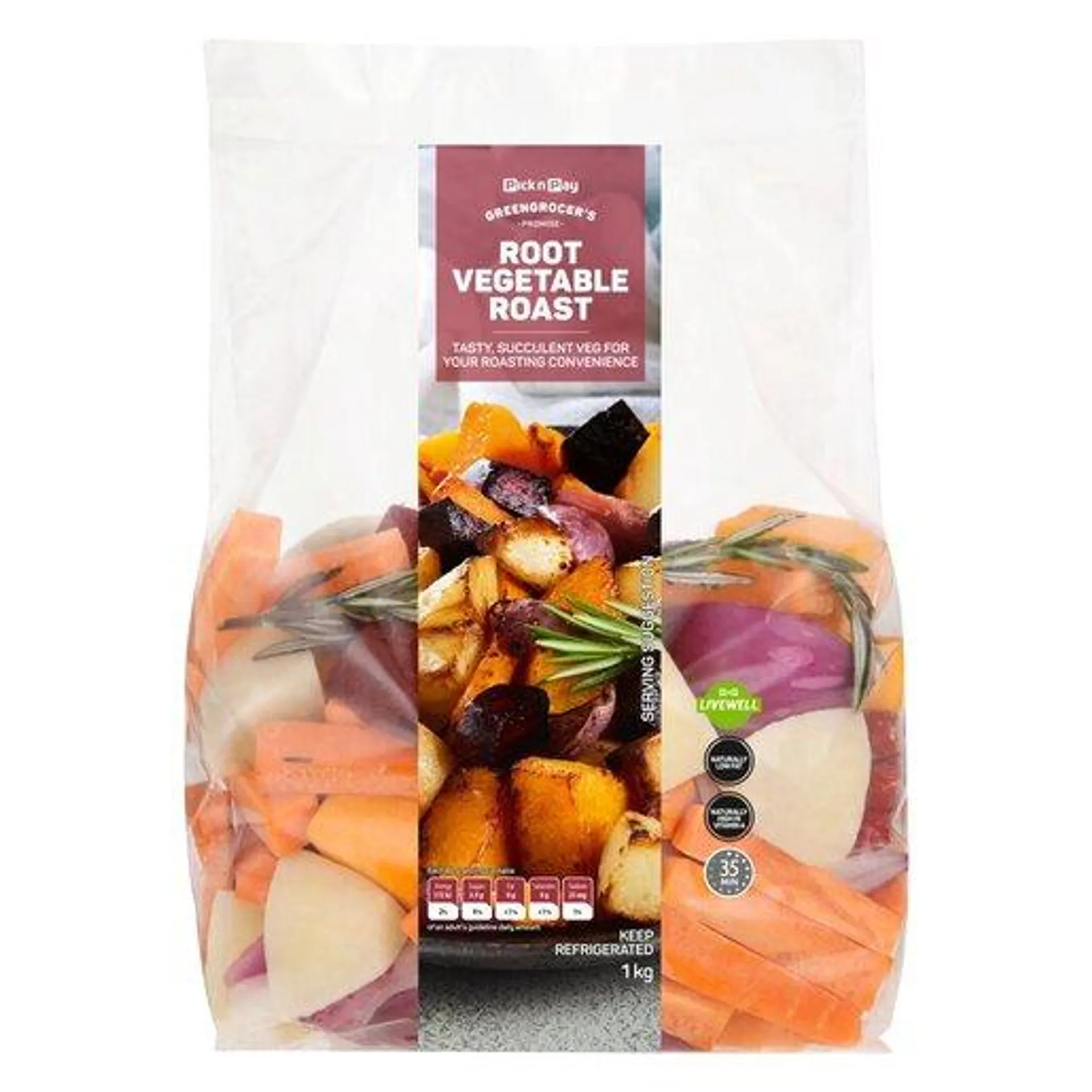 PnP Root Roast Vegetables 1kg