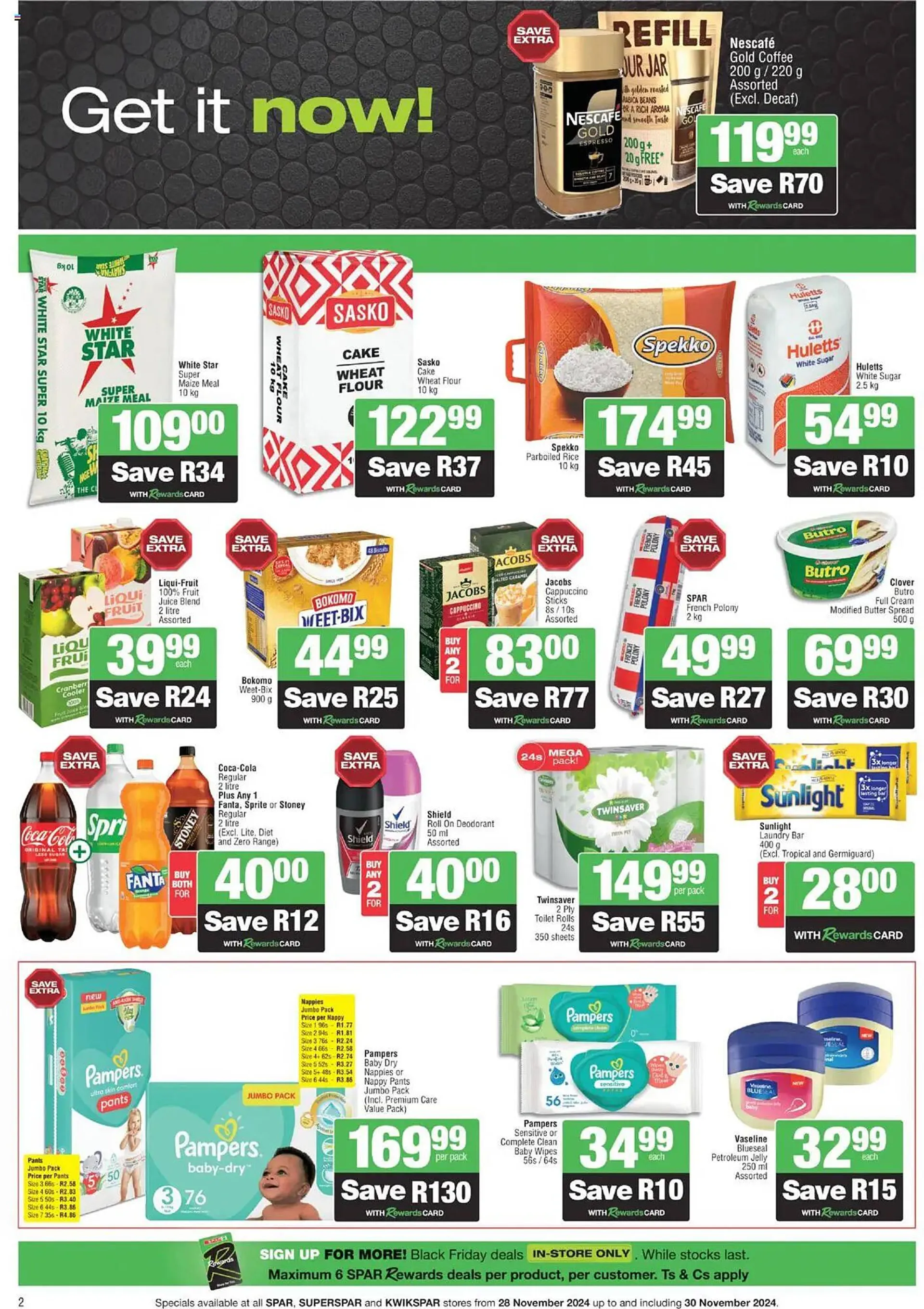 KwikSpar catalogue from 28 November to 30 November 2024 - Catalogue Page 2