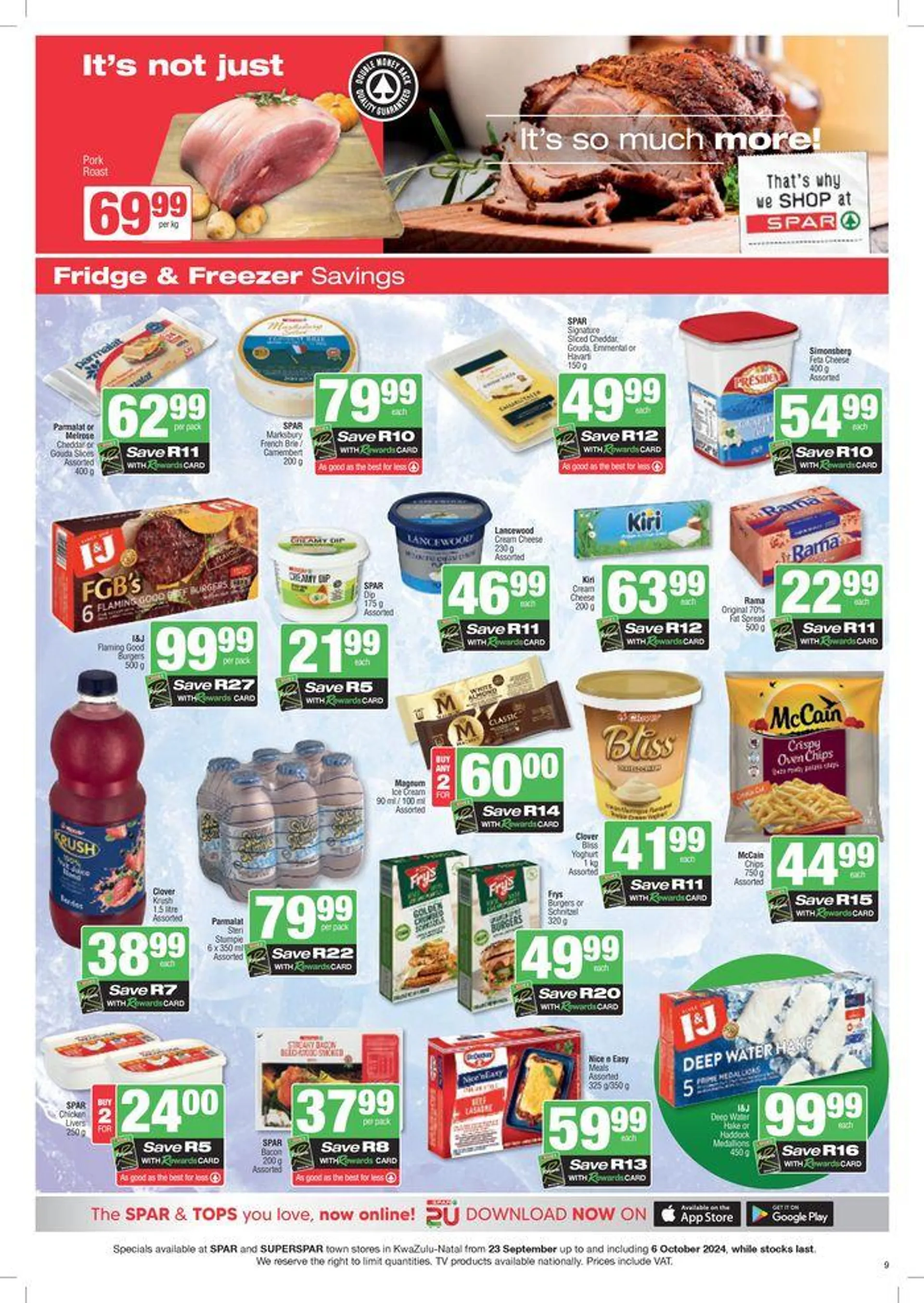 Specials Spar from 23 September to 6 October 2024 - Catalogue Page 9