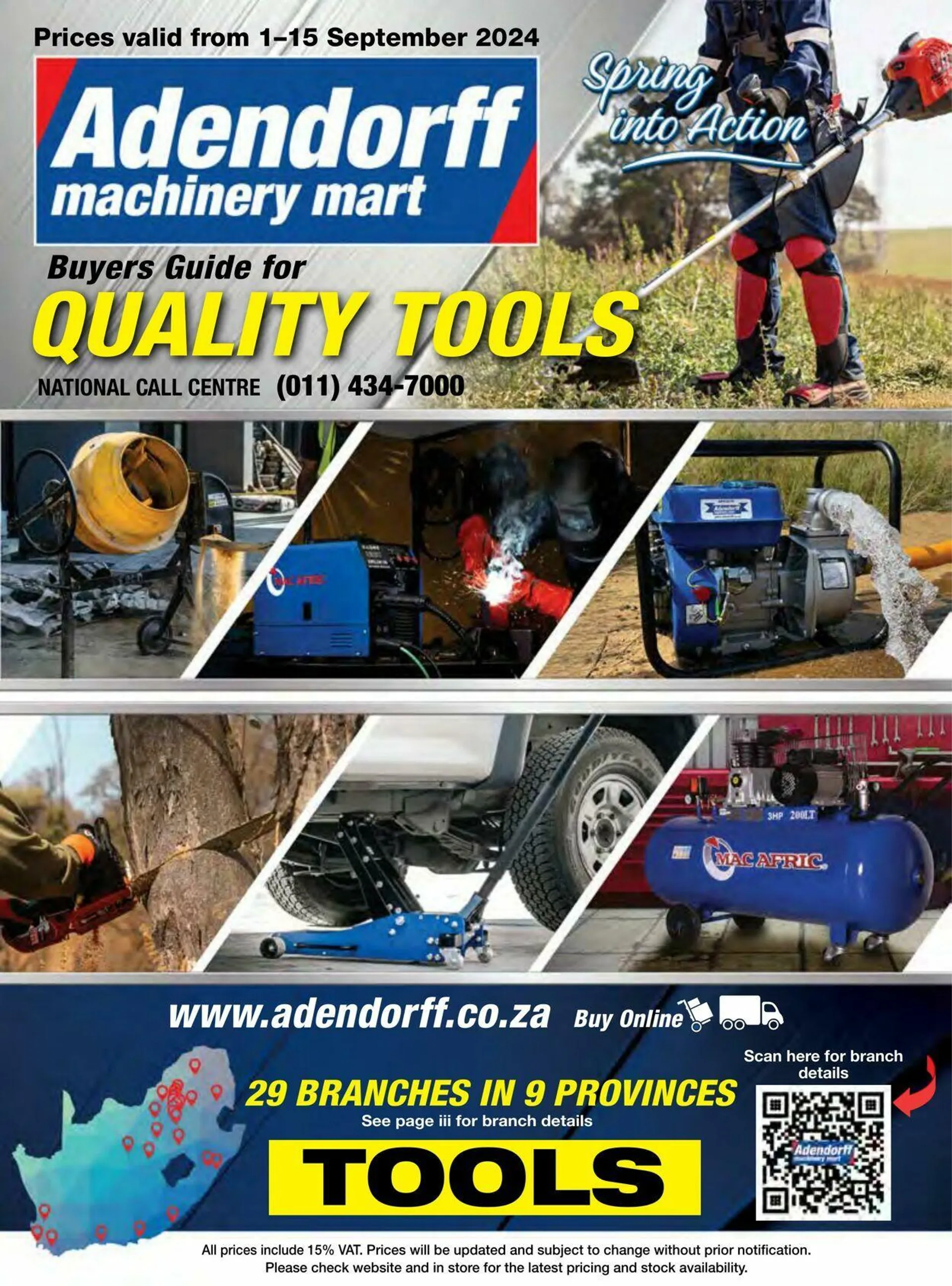 Adendorff Machinery Mart Current catalogue from 2 October to 16 October 2024 - Catalogue Page 1