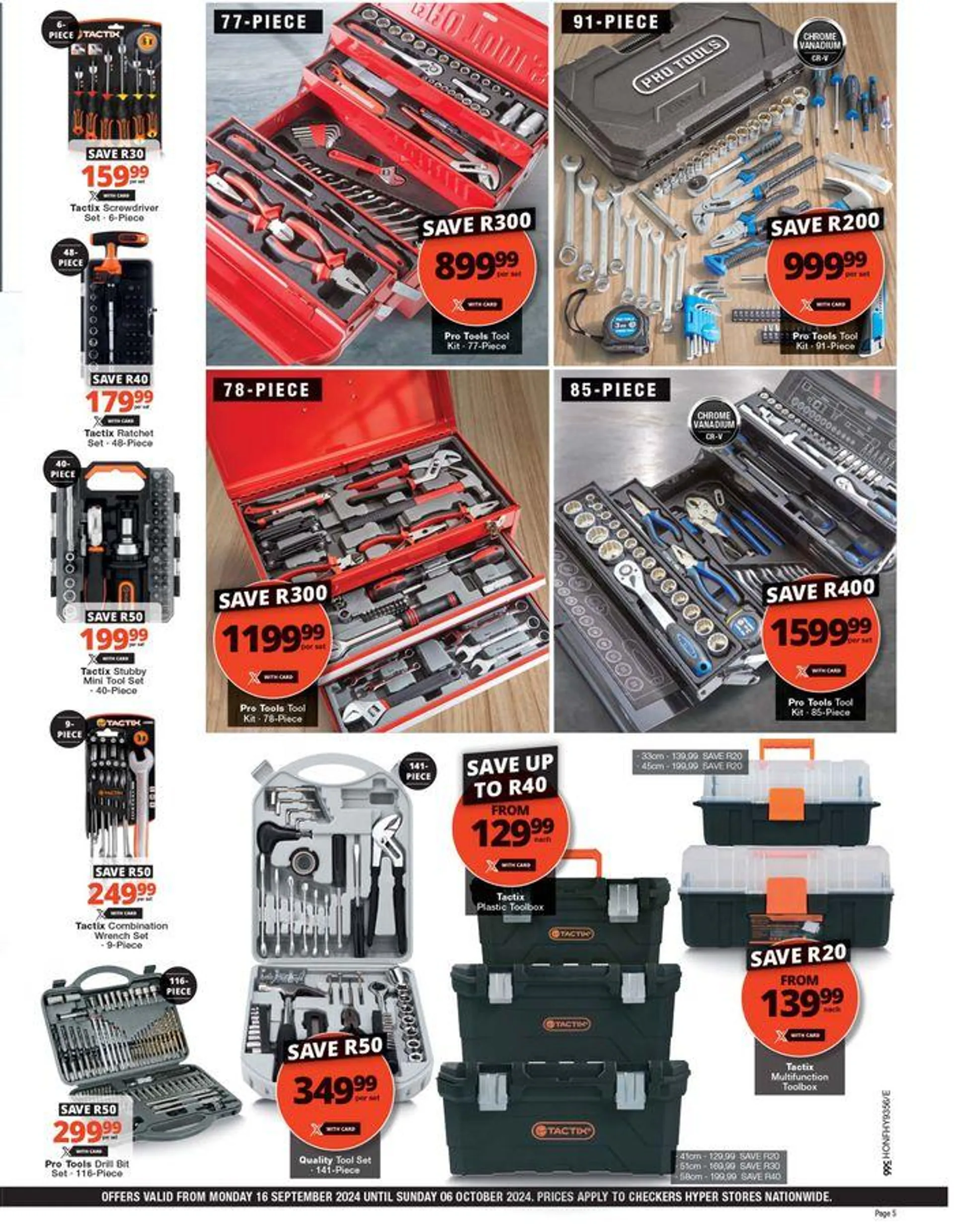 Checkers Hyper Spring DIY Promotion from 16 September to 6 October 2024 - Catalogue Page 5