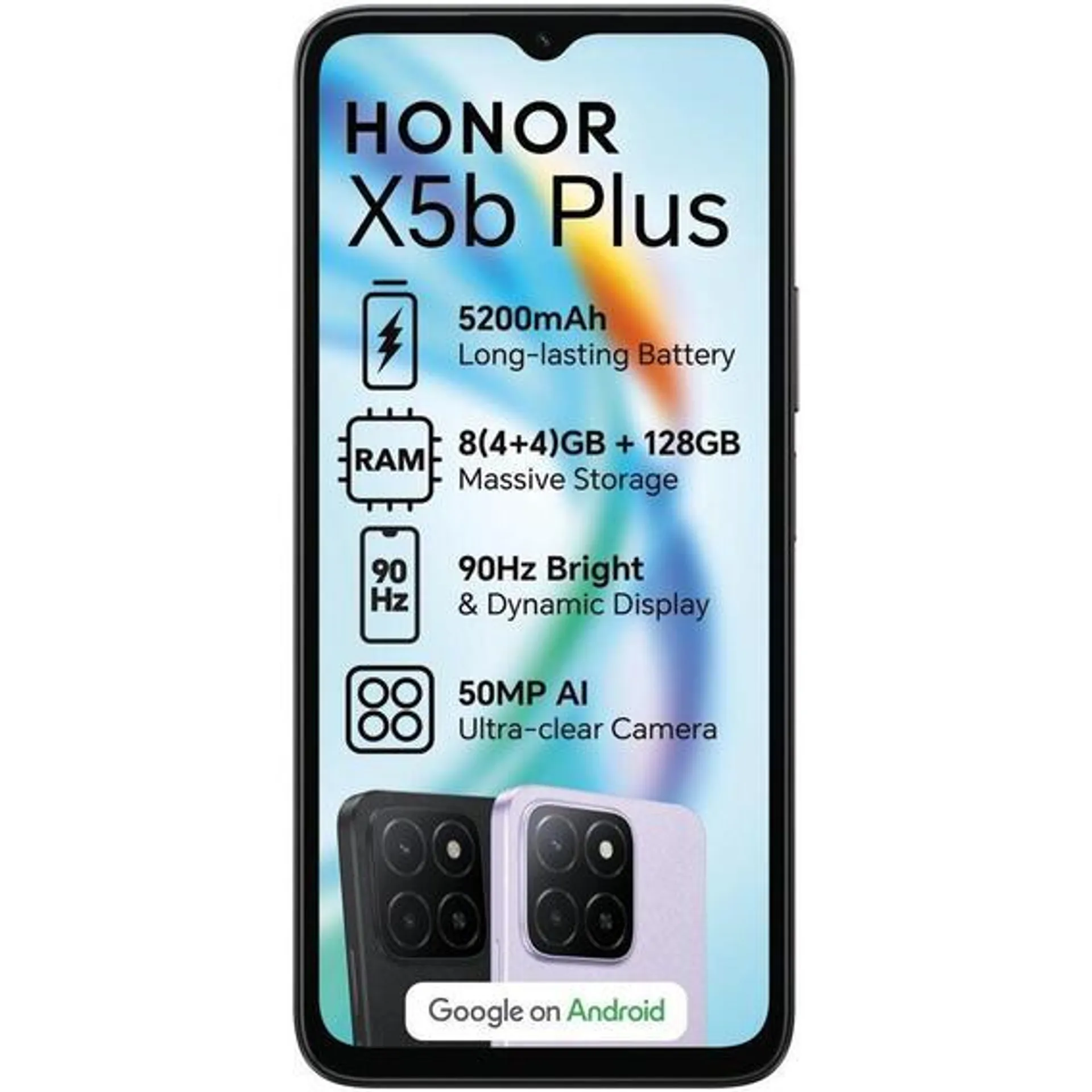 HONOR X5B PLUS 64GB 4G DS BLK 194 EA