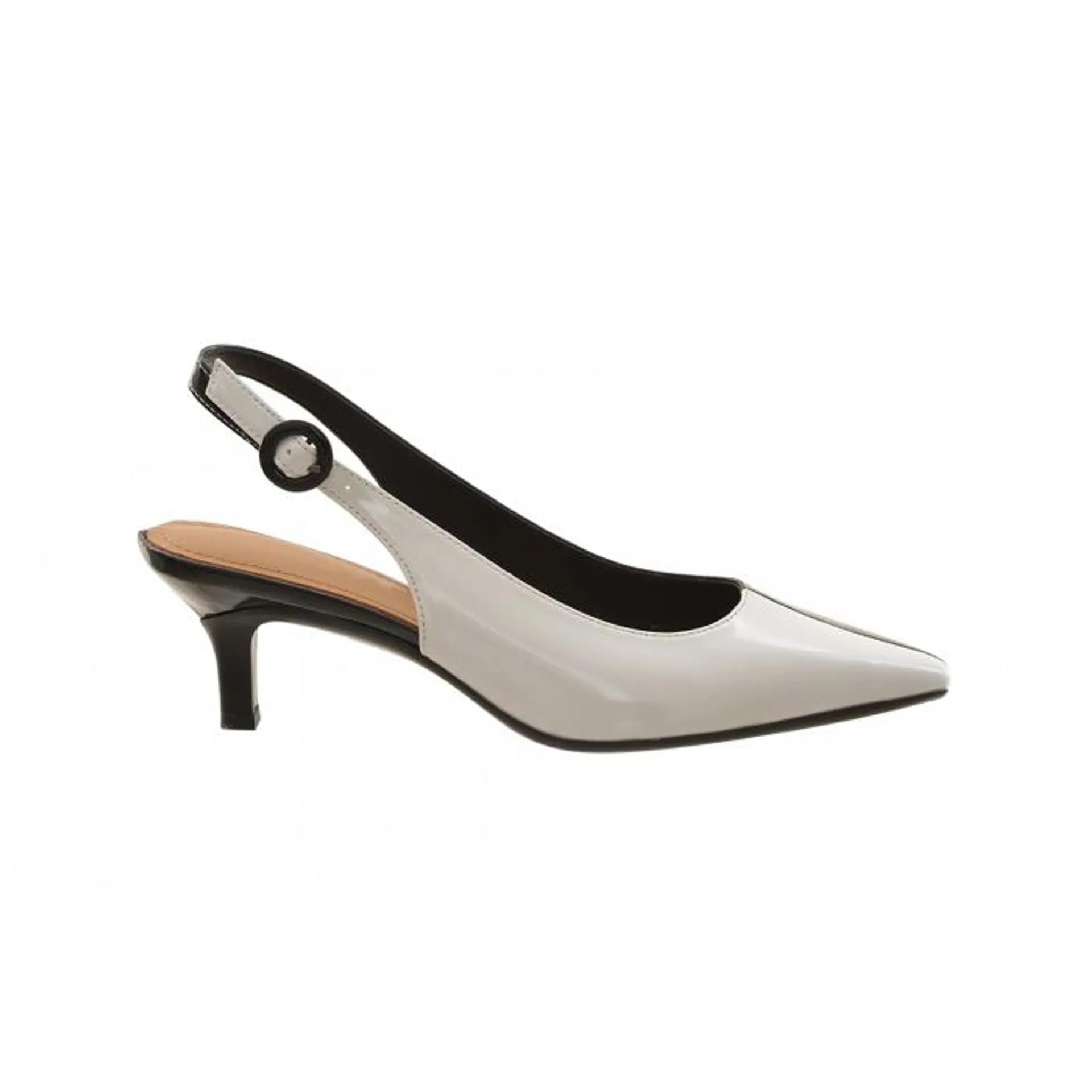 J Renee 2 Tone Mh Sling Back On Kitten Heel