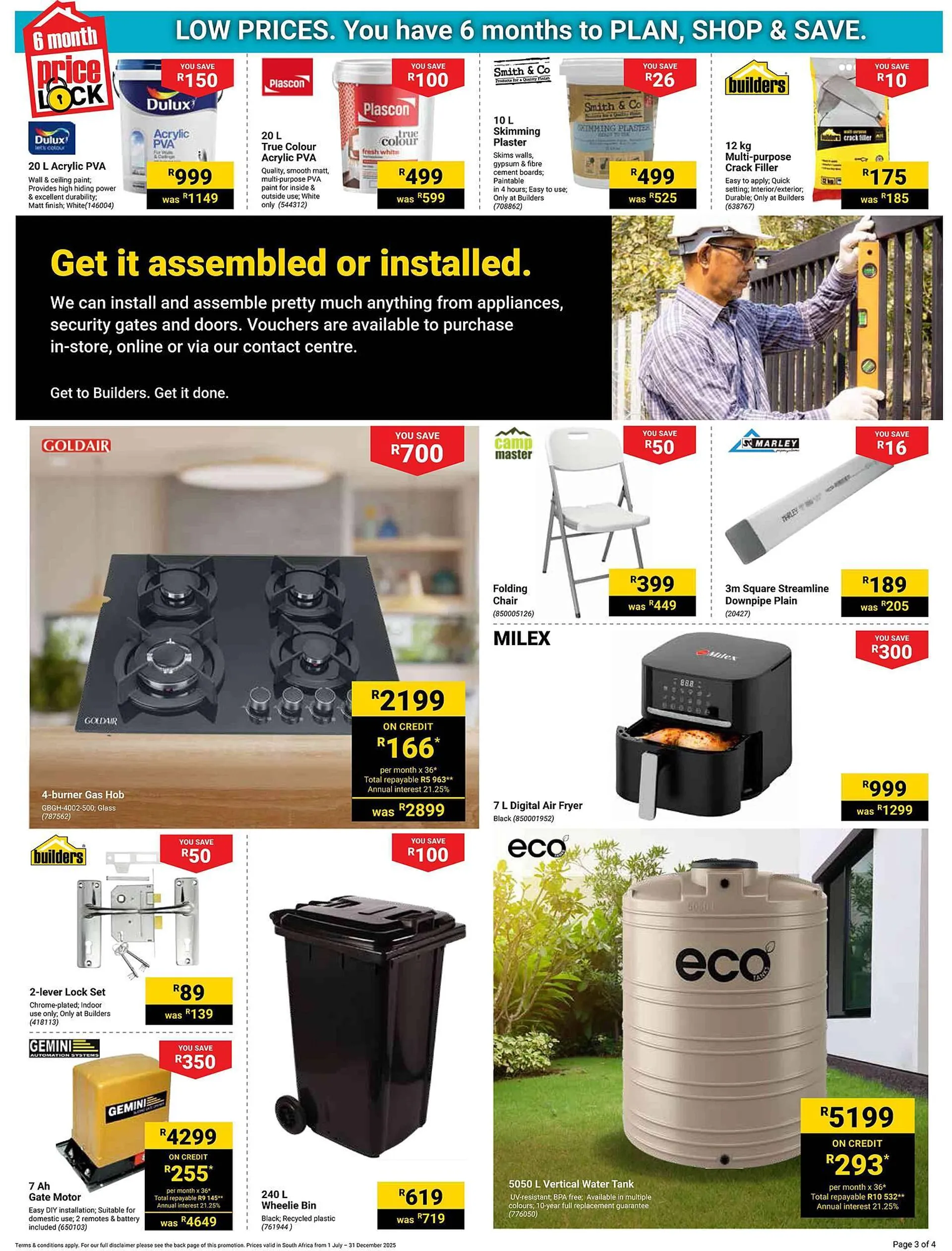 Builders Warehouse catalogue from 1 July to 31 December 2025 - Catalogue Page 1