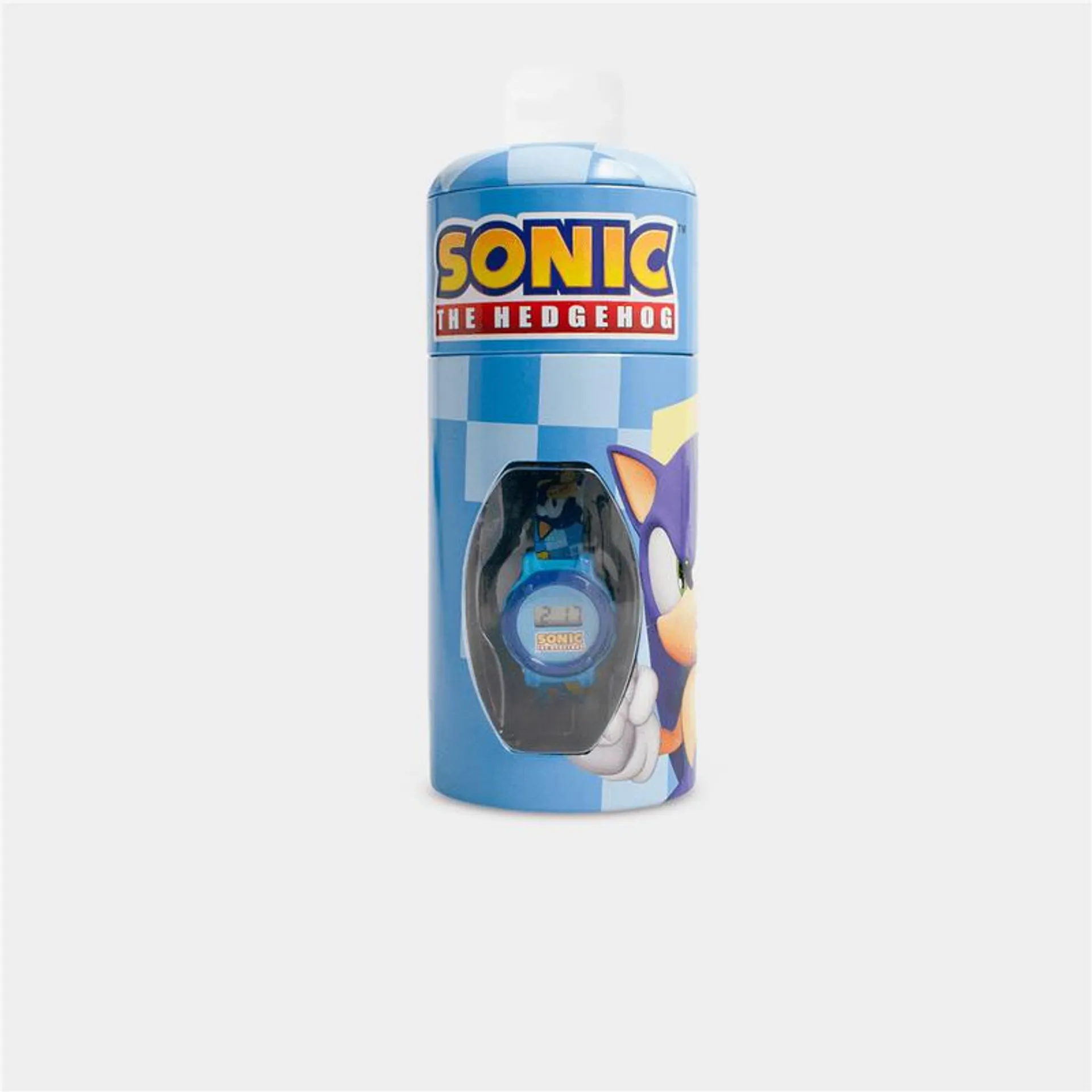 Boy's Character Group Blue Sonic Watch & Tin Set