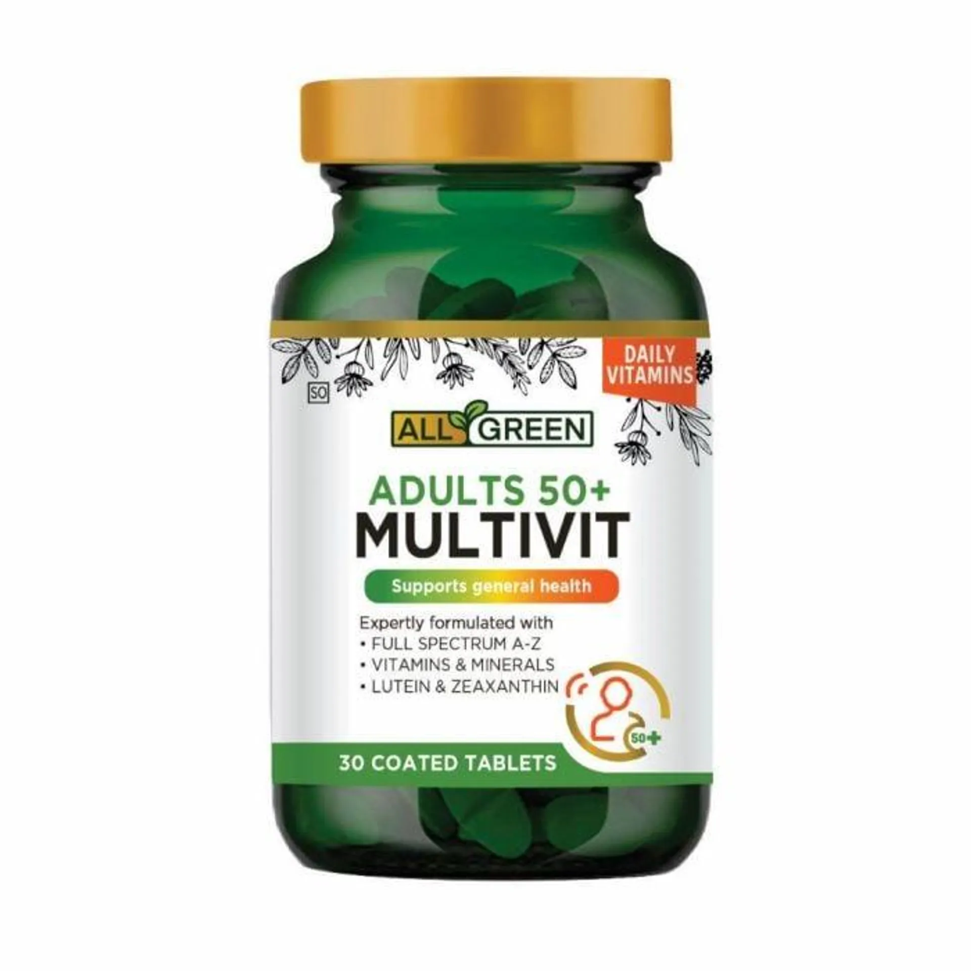 All Green - ADULTS 50+ MULTIVIT 30s