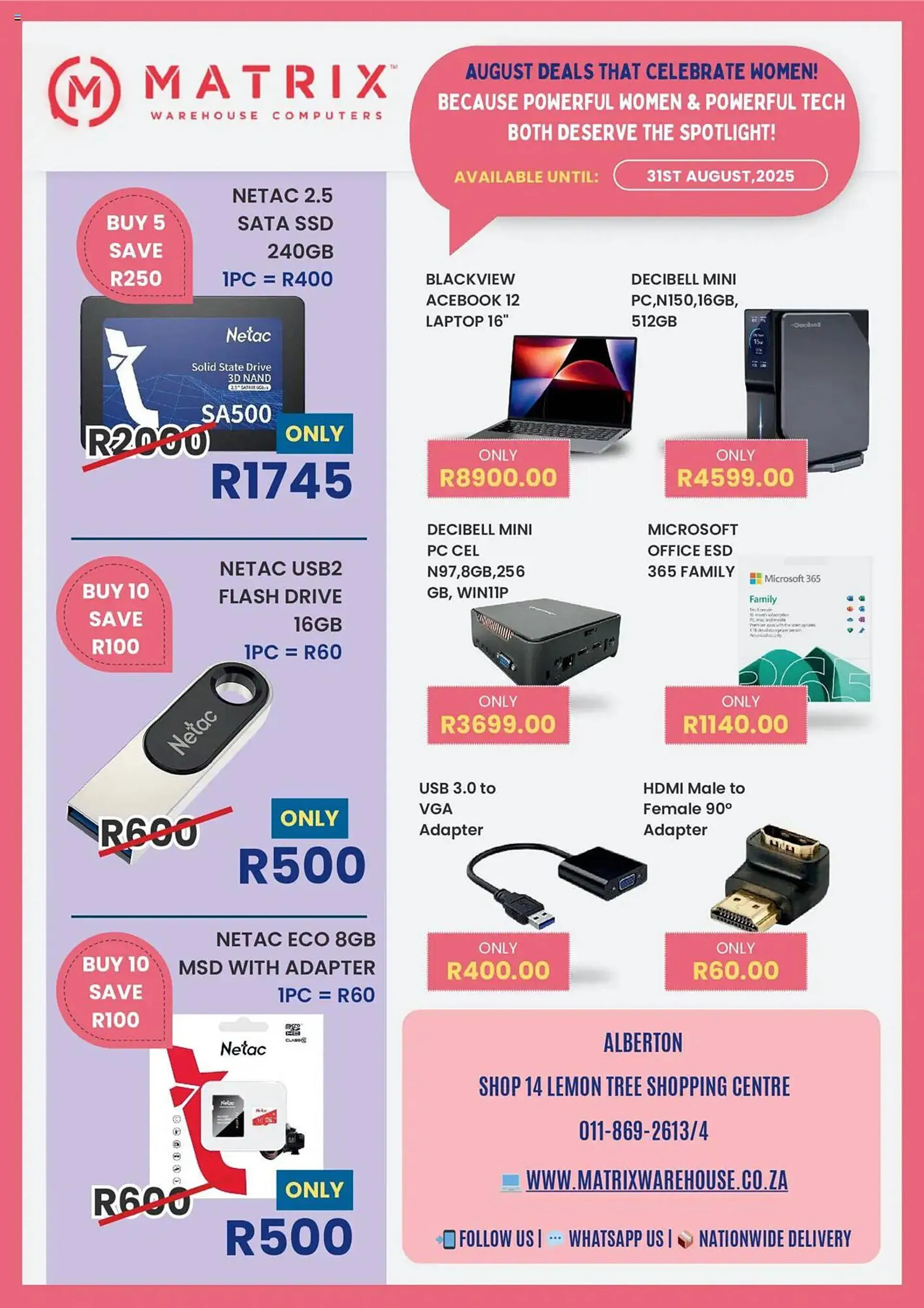 Matrix Warehouse catalogue - 1