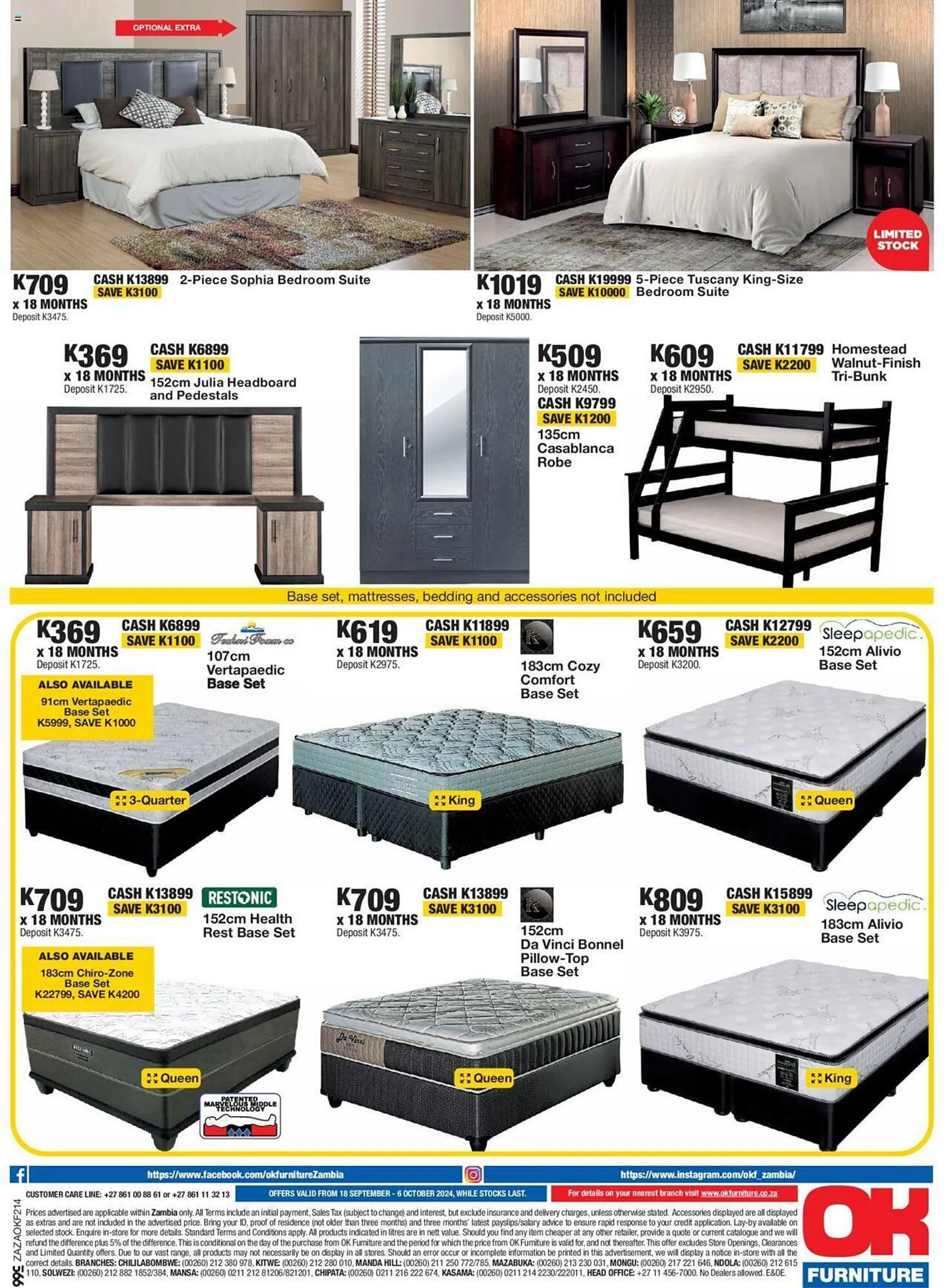 OK Furniture catalogue from 18 September to 6 October 2024 - Catalogue Page 8