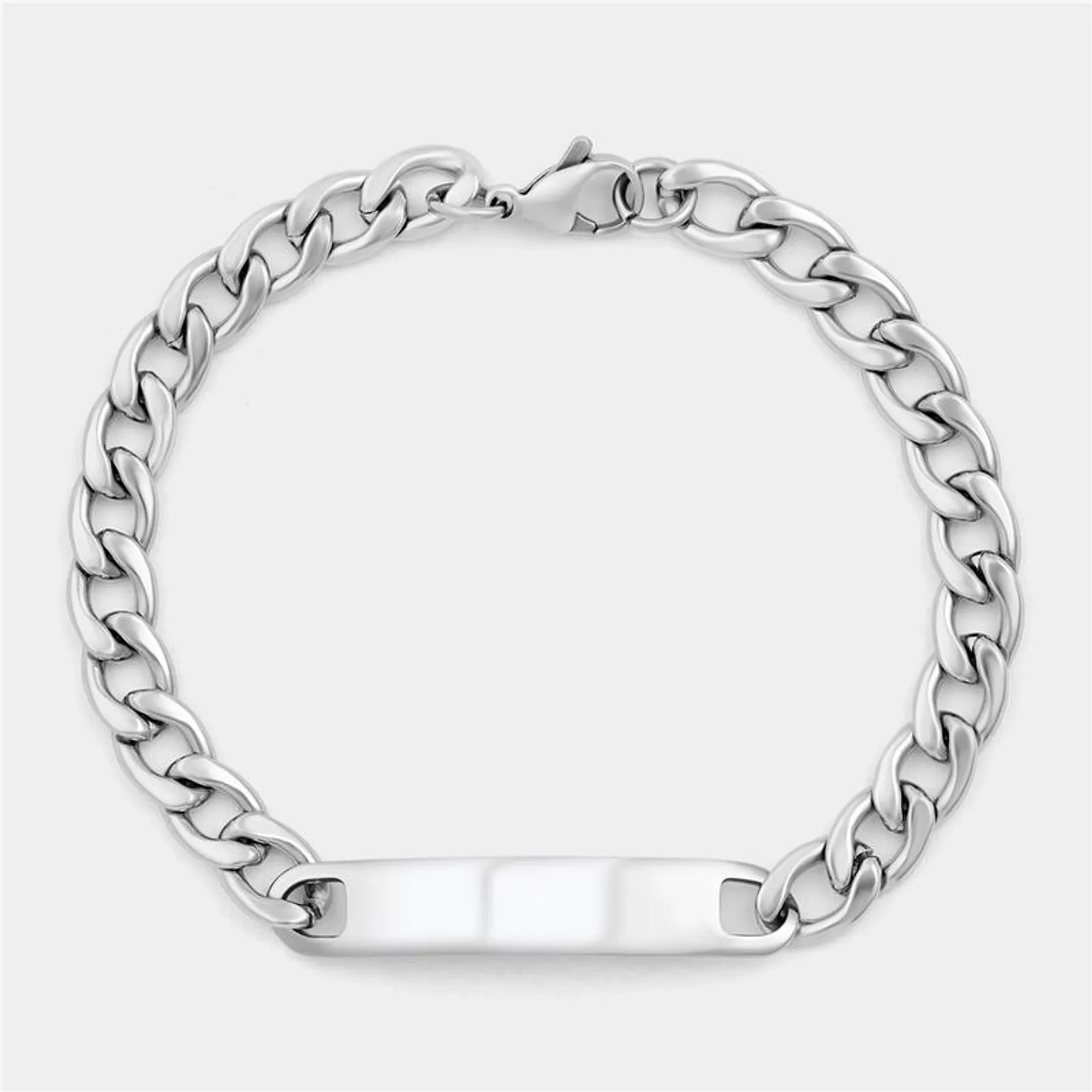 Stainless Steel Curb ID Bracelet