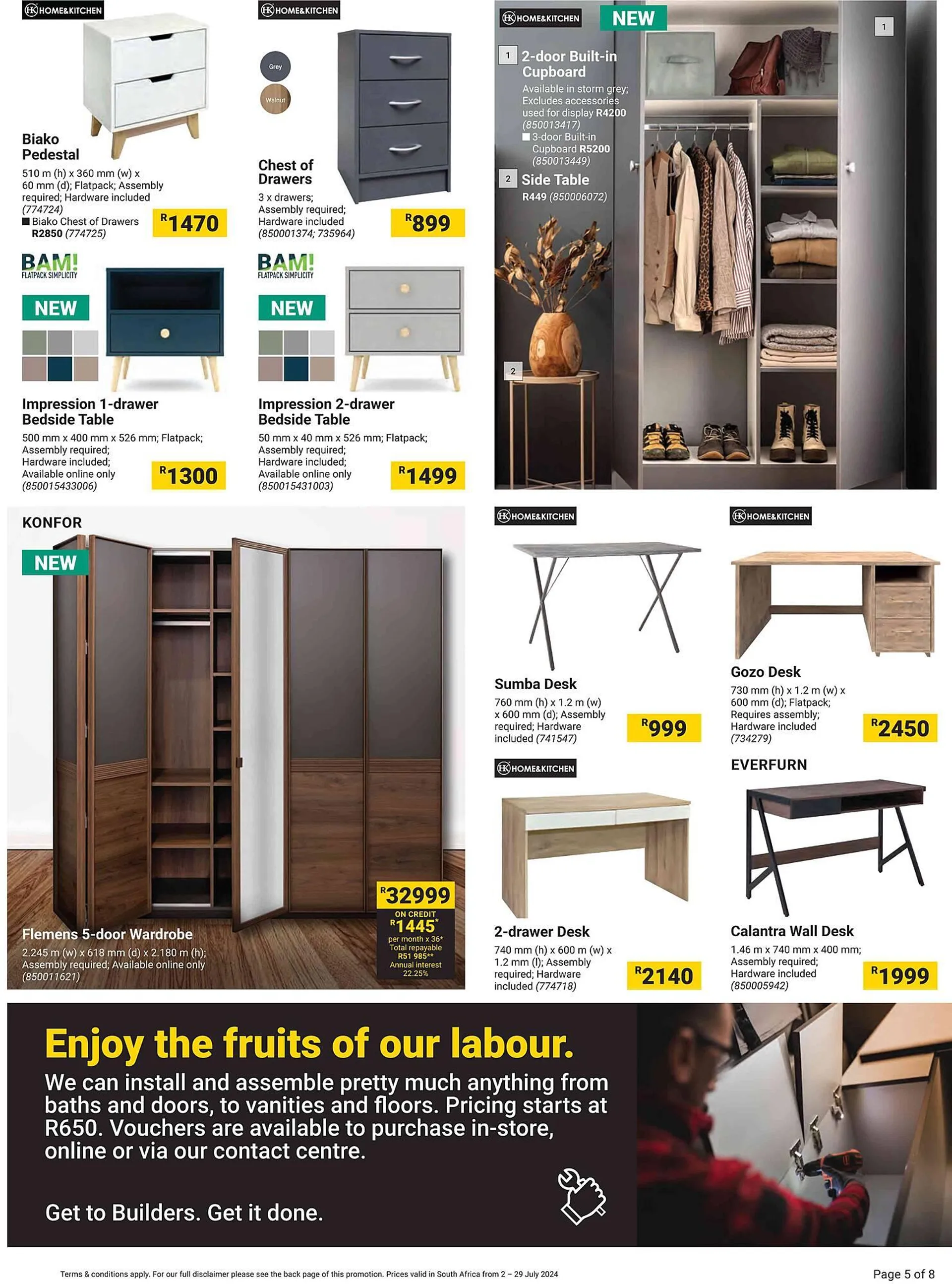 Builders Warehouse catalogue from 2 July to 29 July 2024 - Catalogue Page 5