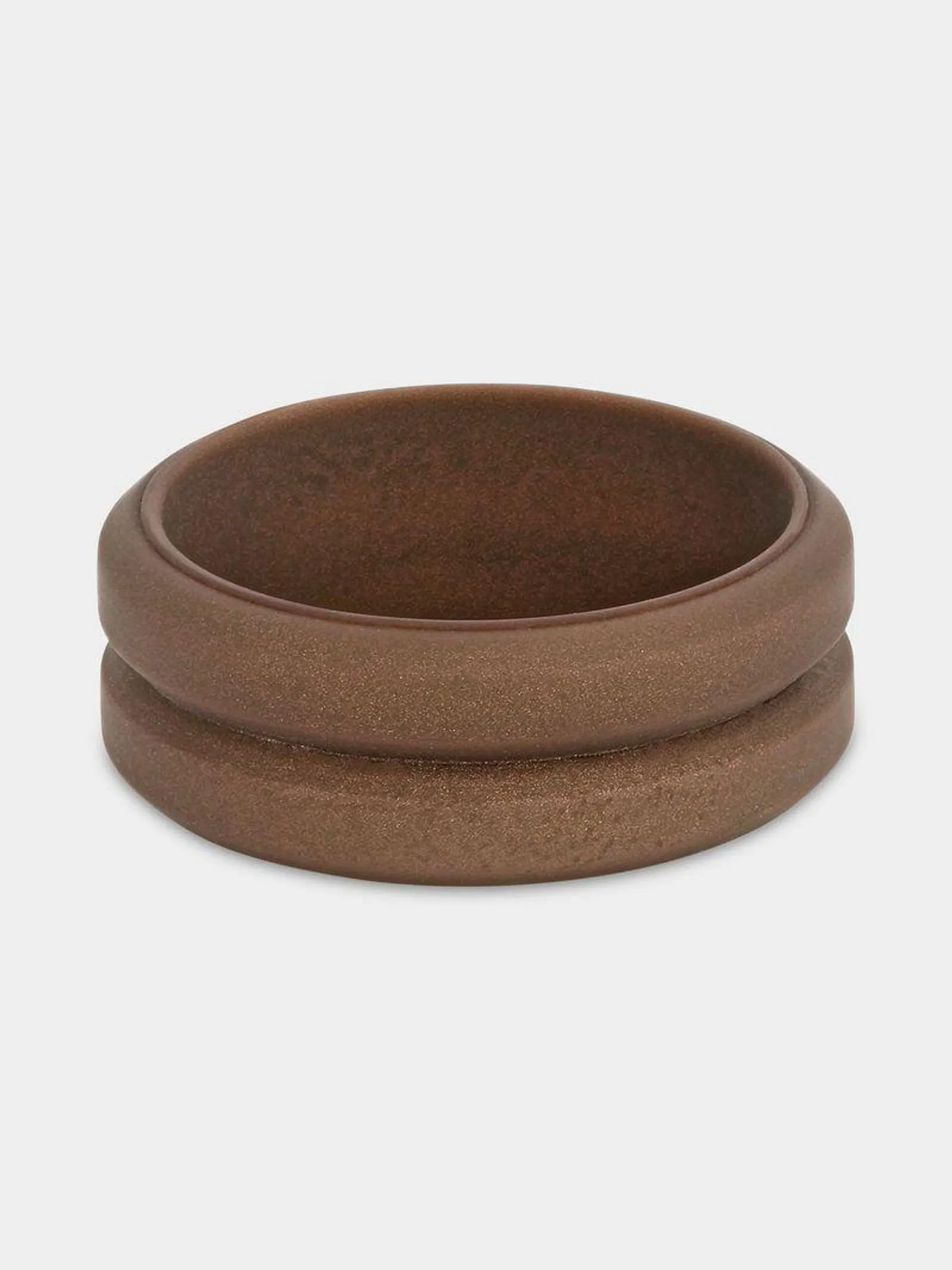 Silicone Brown Groove Ring