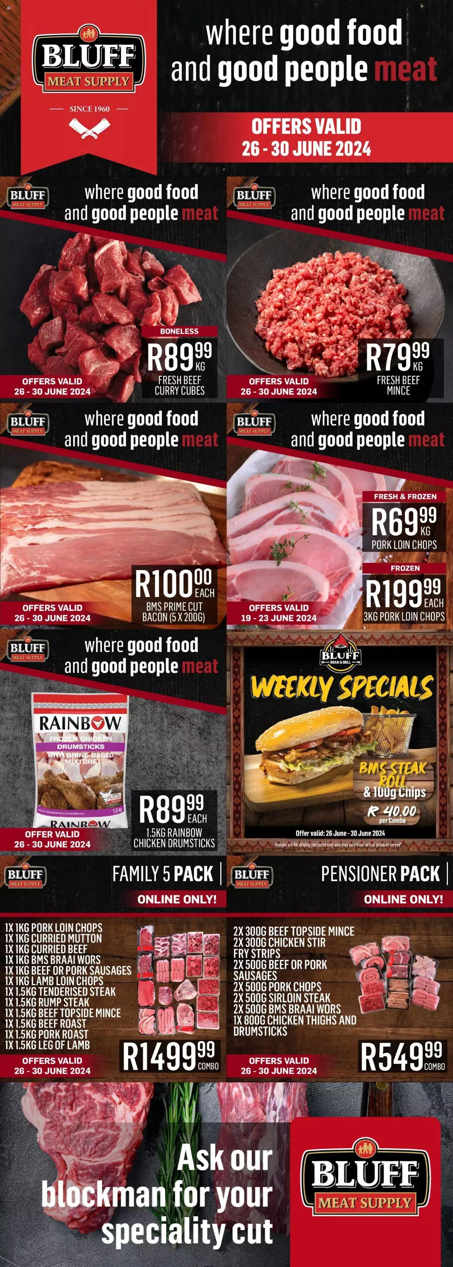 Bluff Meat Supply - Weekly Specials - 0