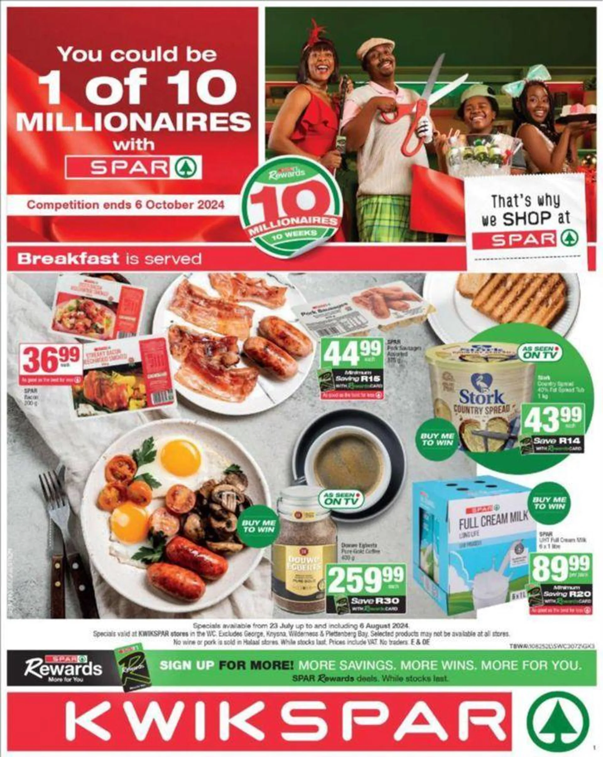 KwikSpar weekly specials from 23 July to 6 August 2024 - Catalogue Page 1