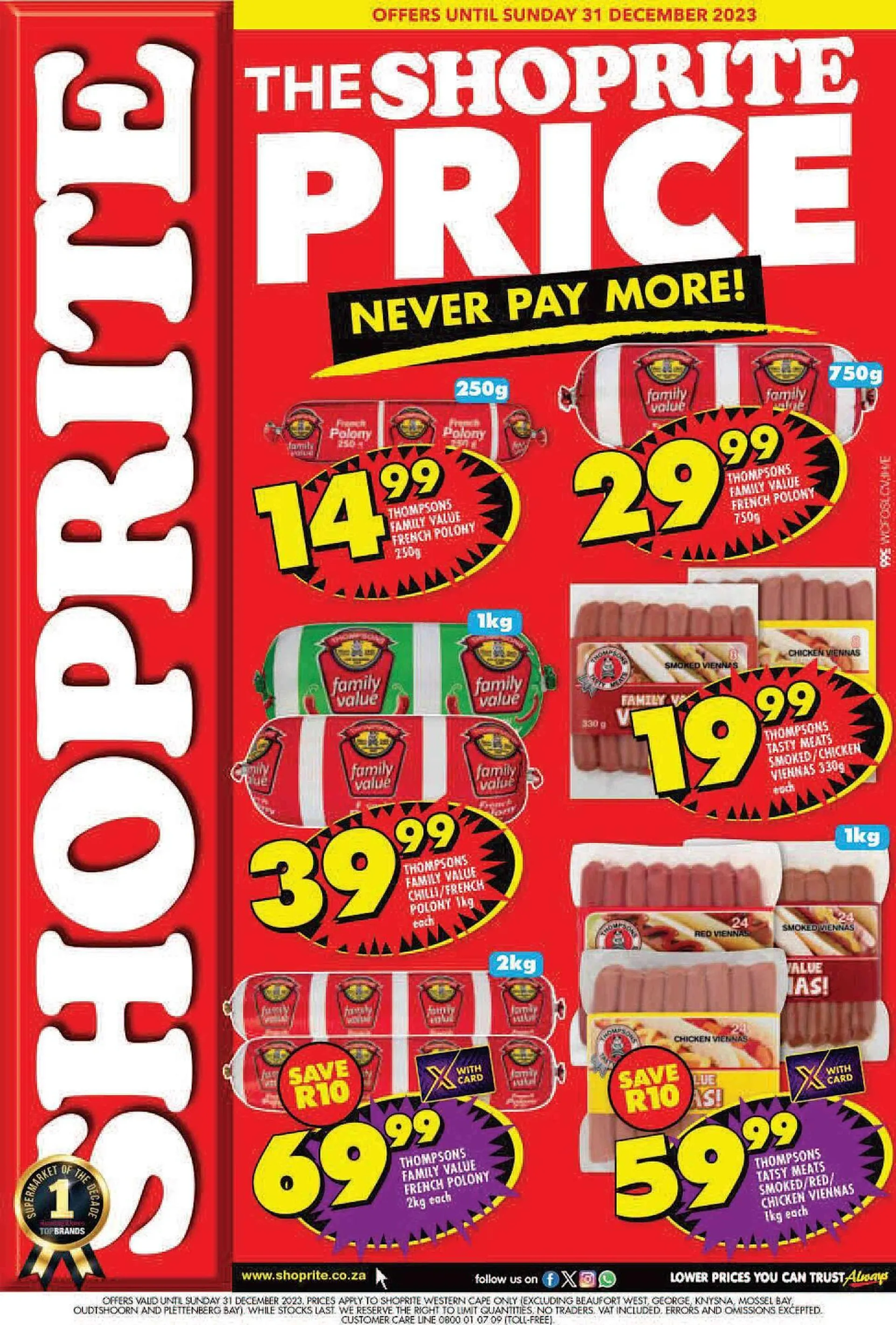 Shoprite catalogue valid until 31 December 2023