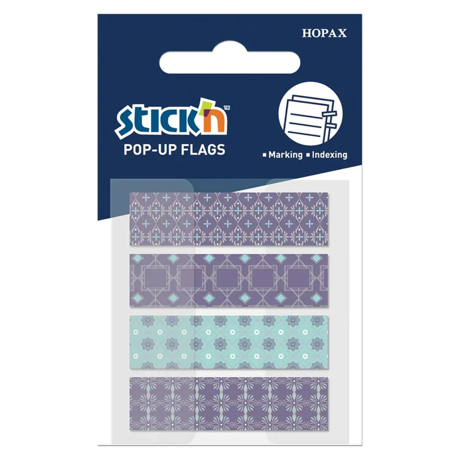 Pop Up Flags - 45 x 12mm 20 Flags - Navy - 4 Pack