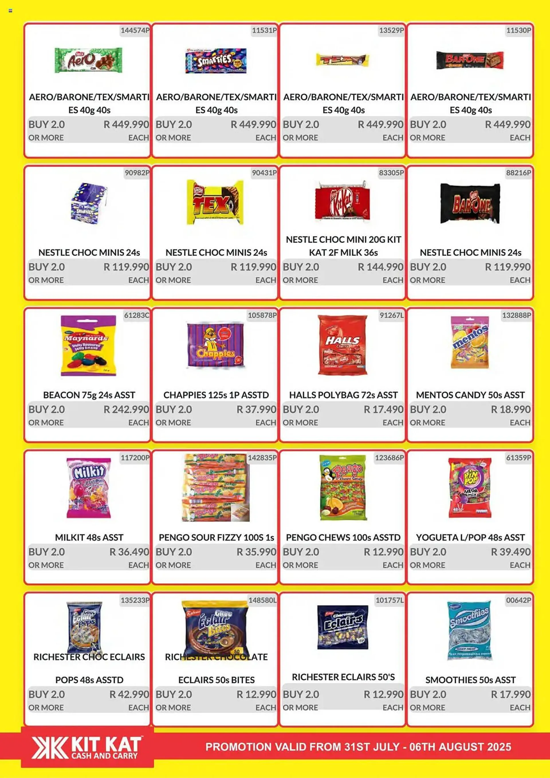 KitKat Cash and Carry catalogue from 31 July to 6 August 2025 - Catalogue Page 1