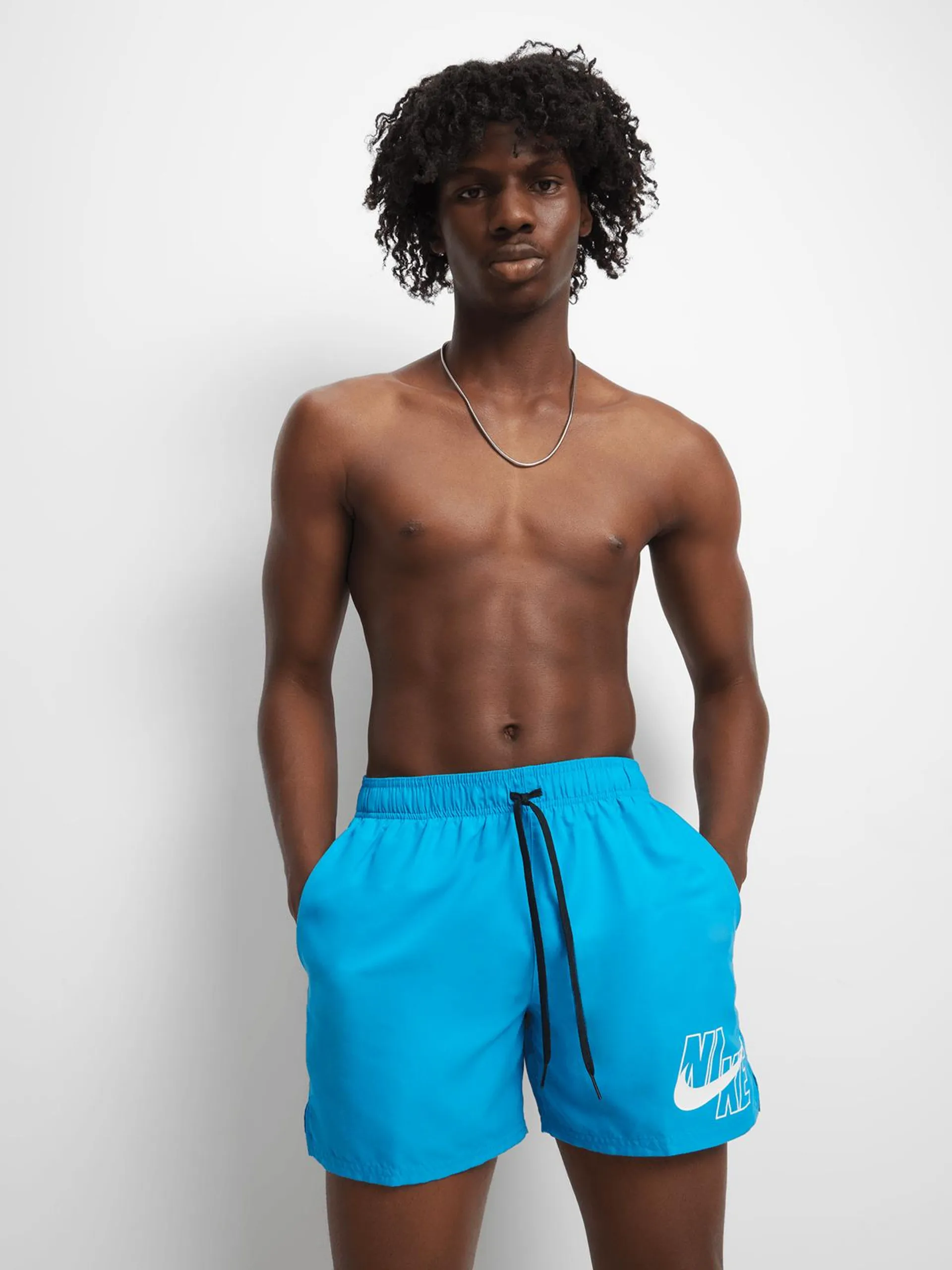 Nike Men's Logo Blue Volley Shorts