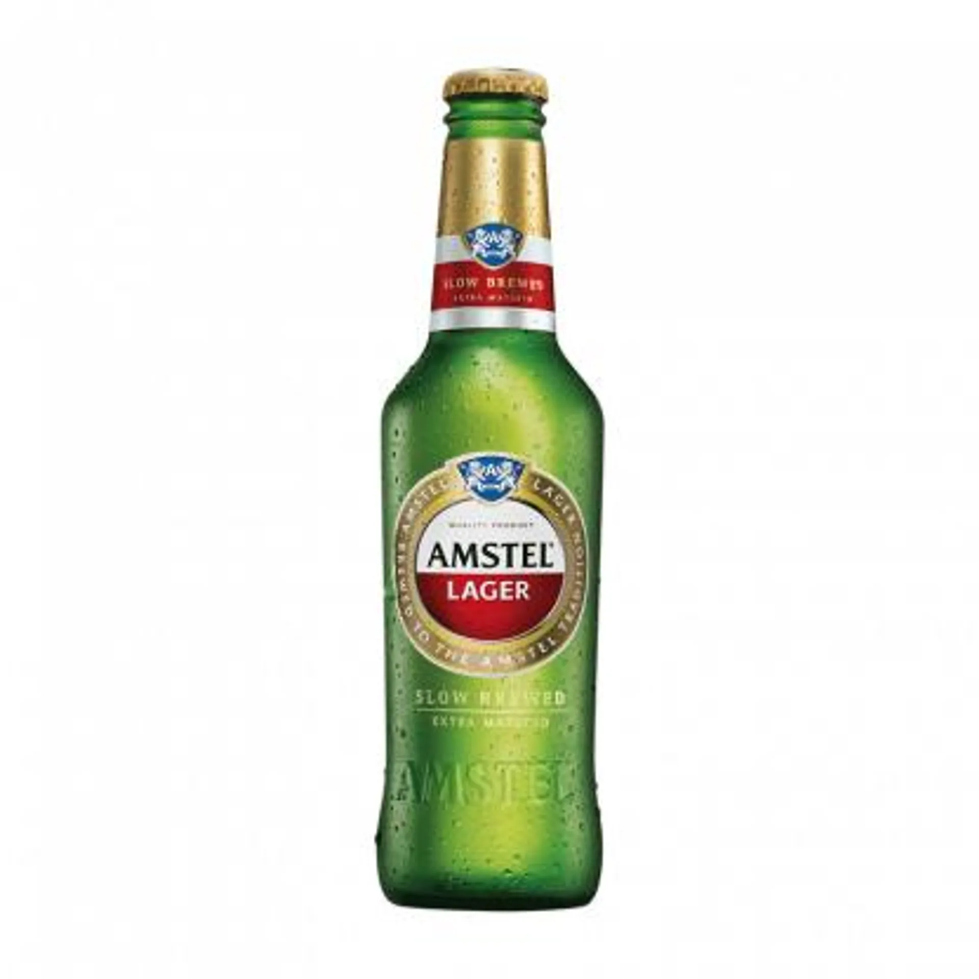 Amstel Lager Non-Returnable Bottle (24x330ML)