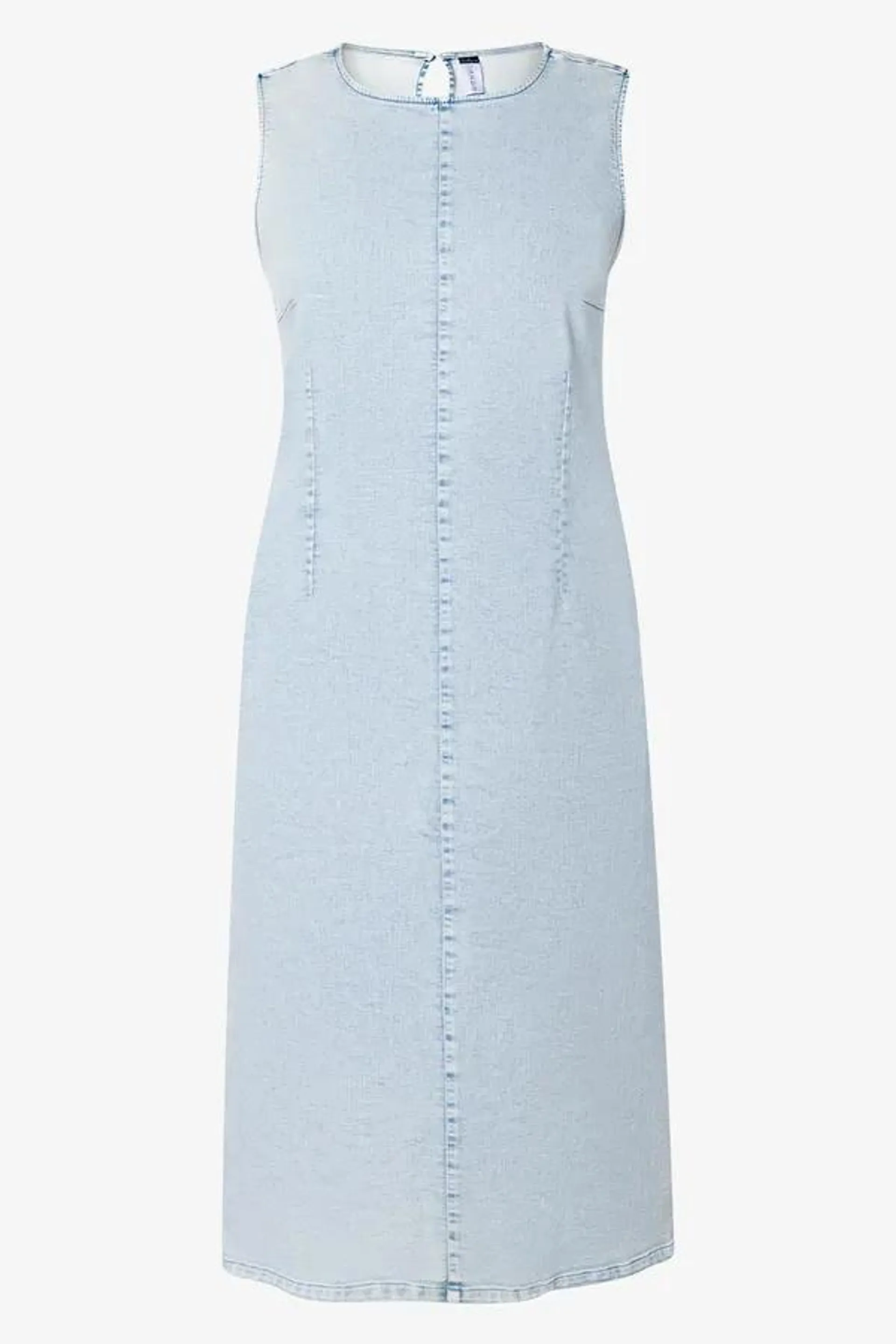 Bodycon denim dress light blue