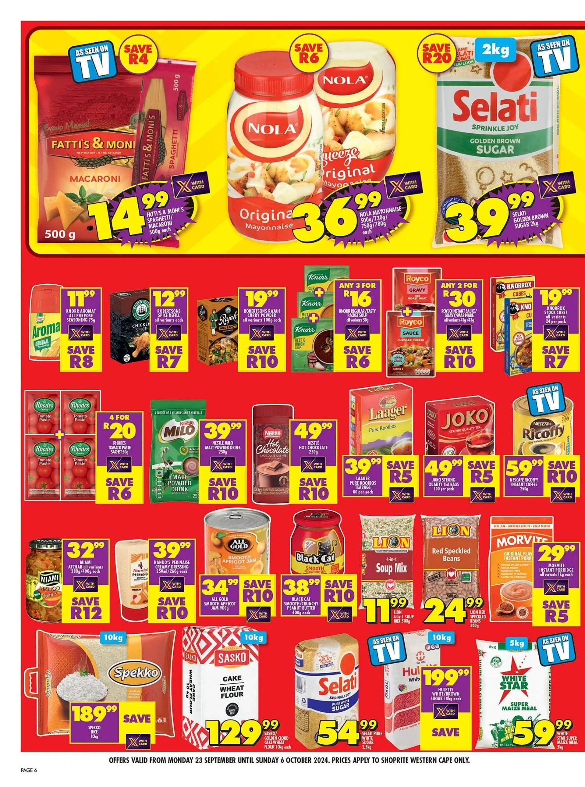 Shoprite catalogue from 23 September to 6 October 2024 - Catalogue Page 6