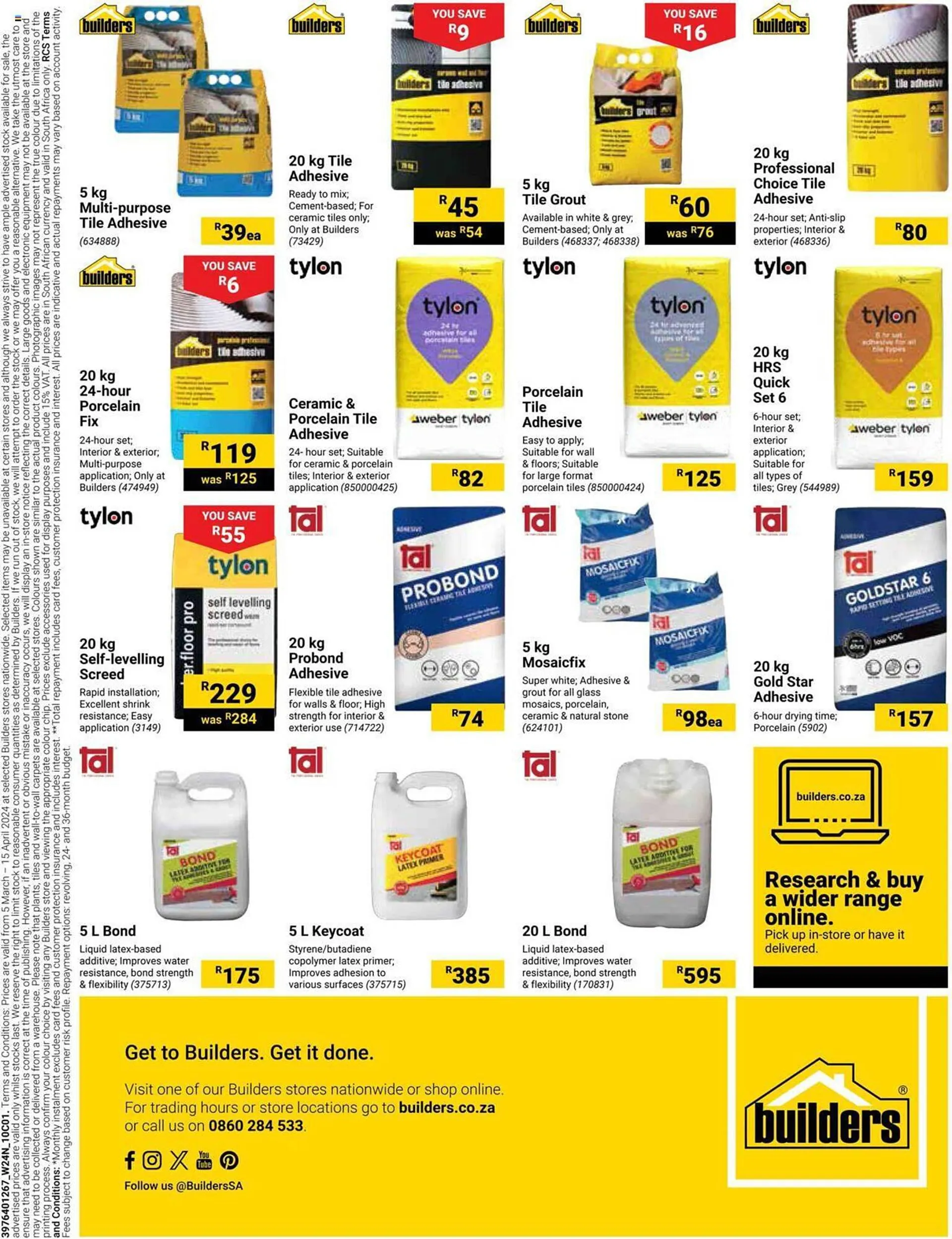 Builders Warehouse catalogue - 5 March 15 April 2024 - Page 15