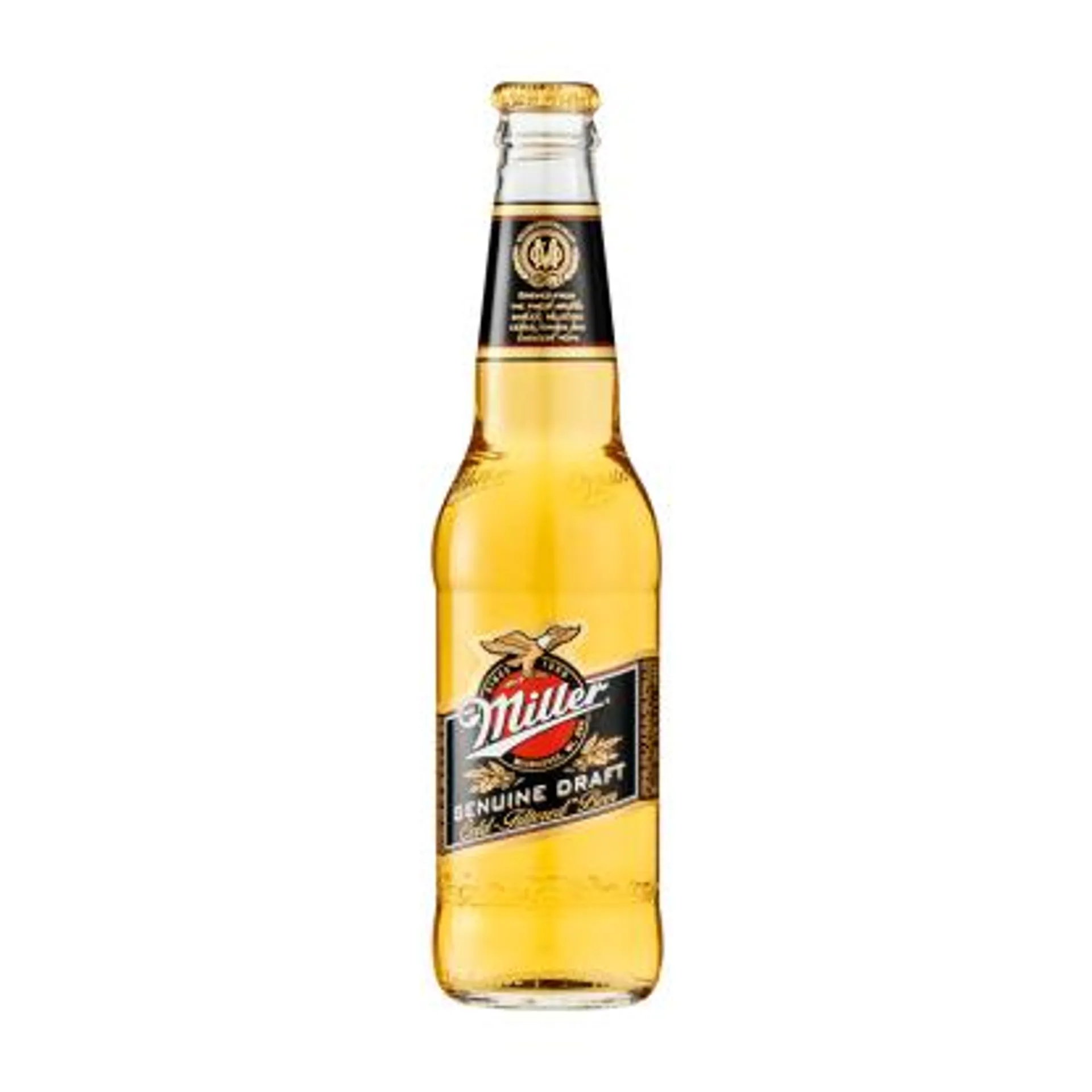 Miller Genuine Draft Non-Returnable Bottle (24x330ML)