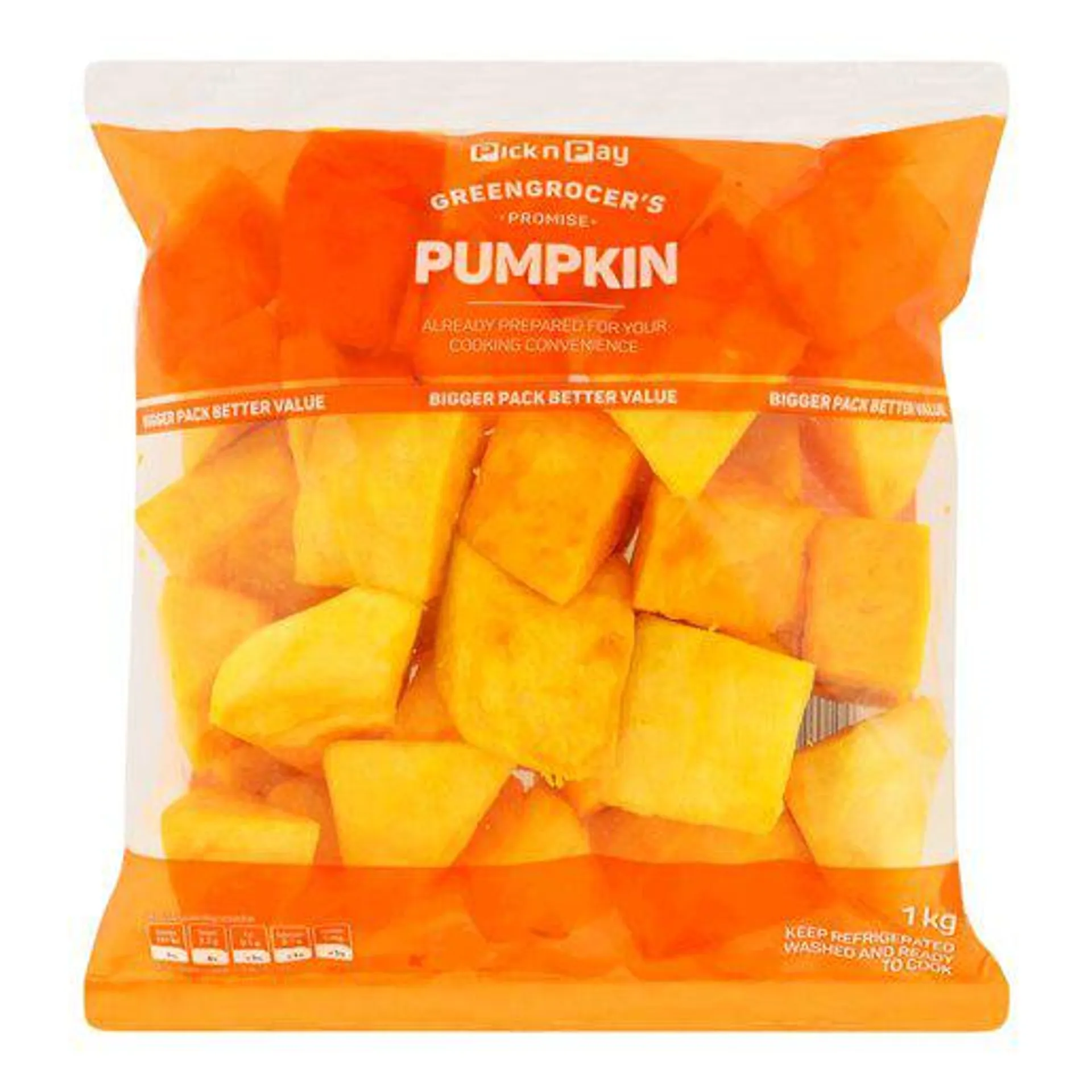 PnP Prepared Pumpkin 1kg