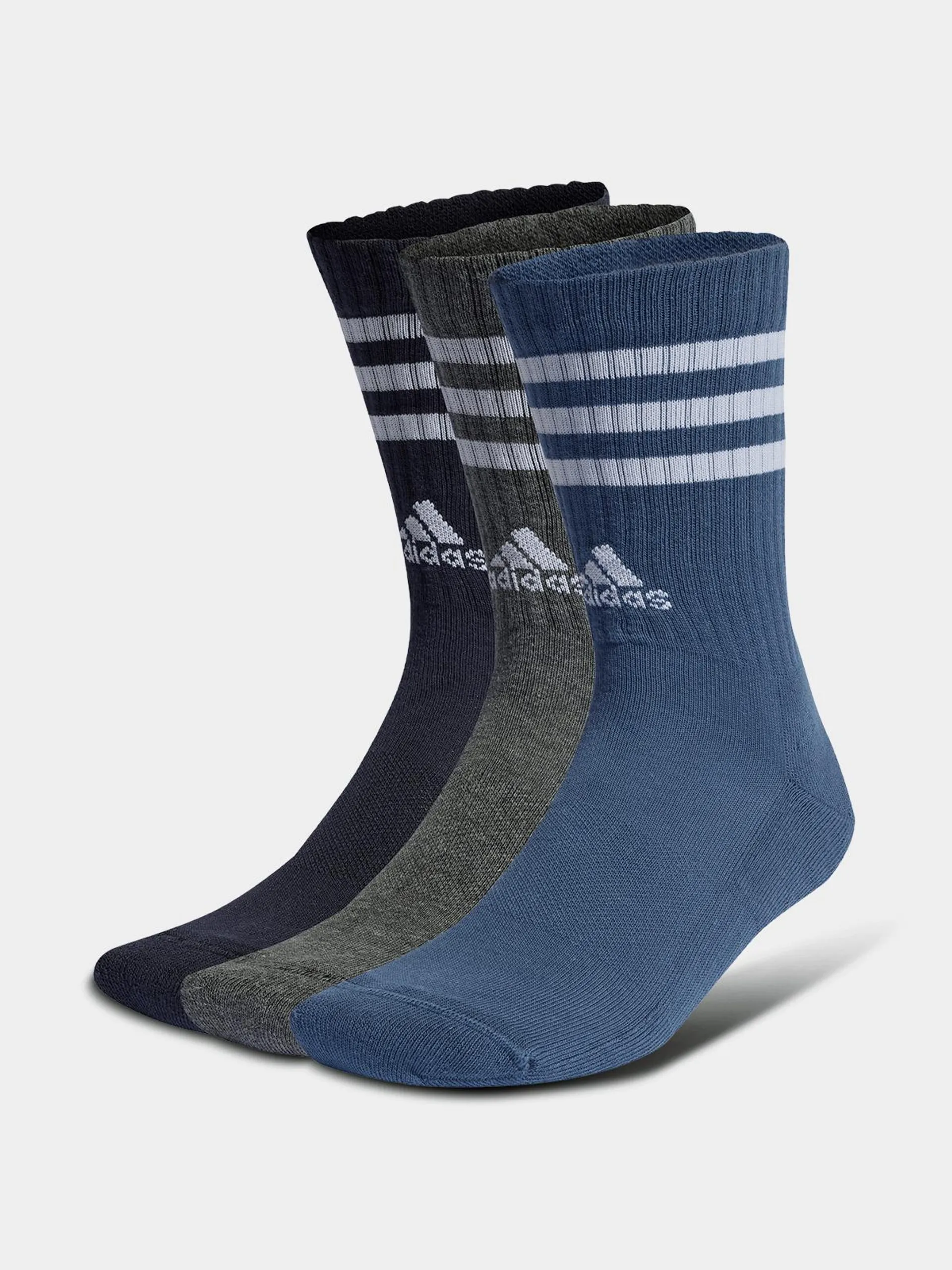 adidas 3-Pack Logo Legend Ink Multi Crew Socks