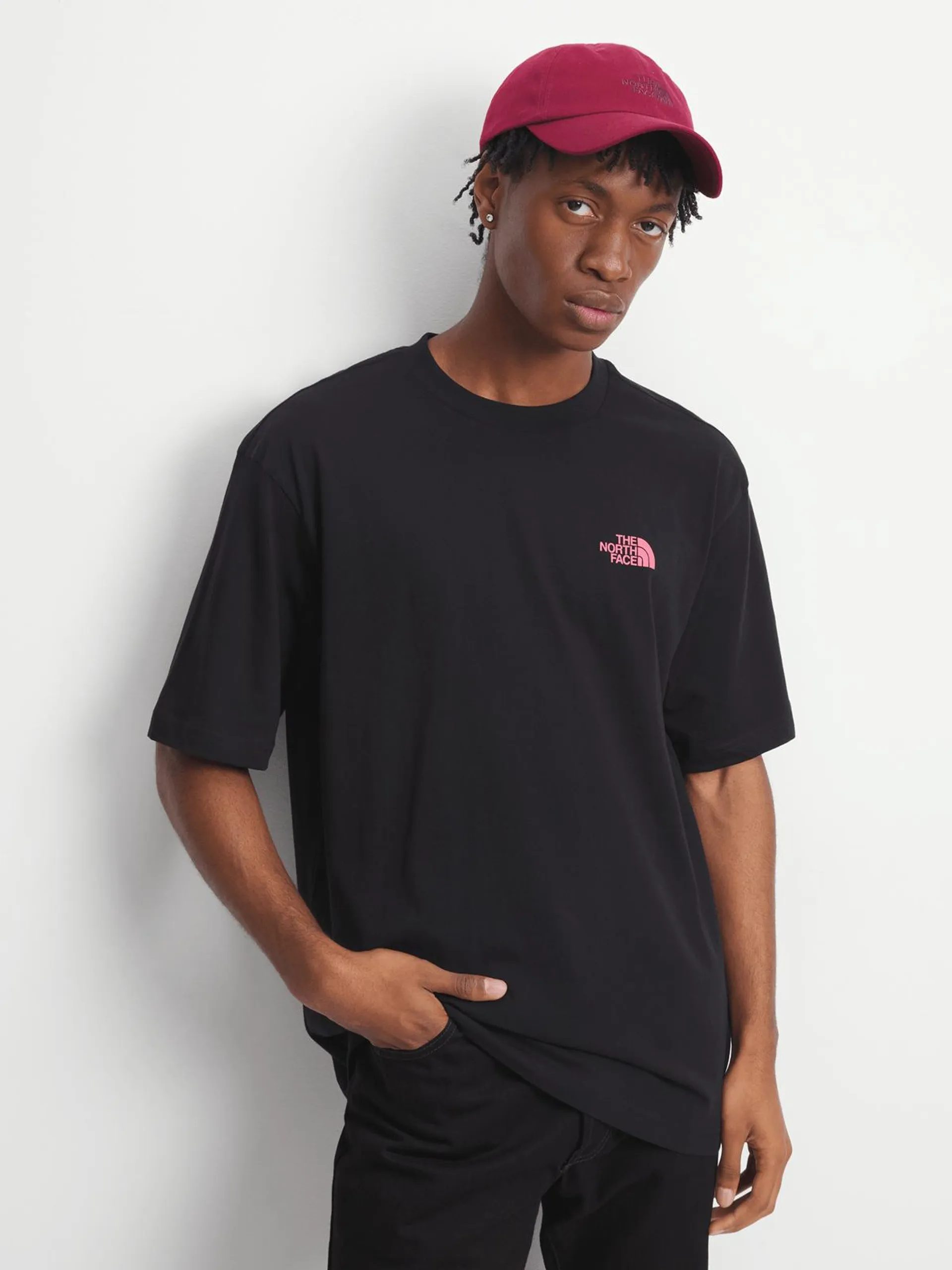 The North Face Men's Digital Mountain Range Black Oversized T-Shirt