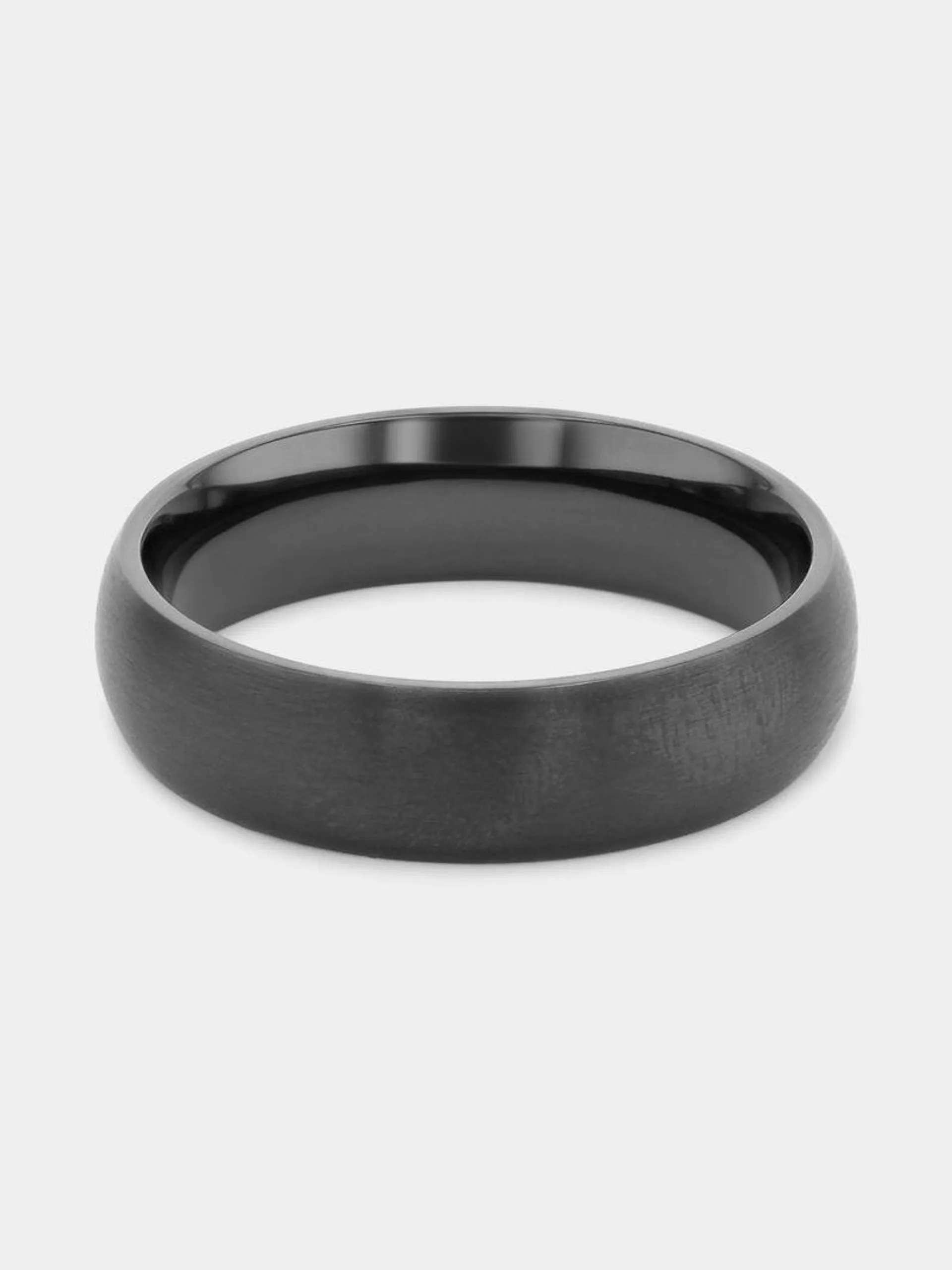 Zirconium Brushed Black Ring