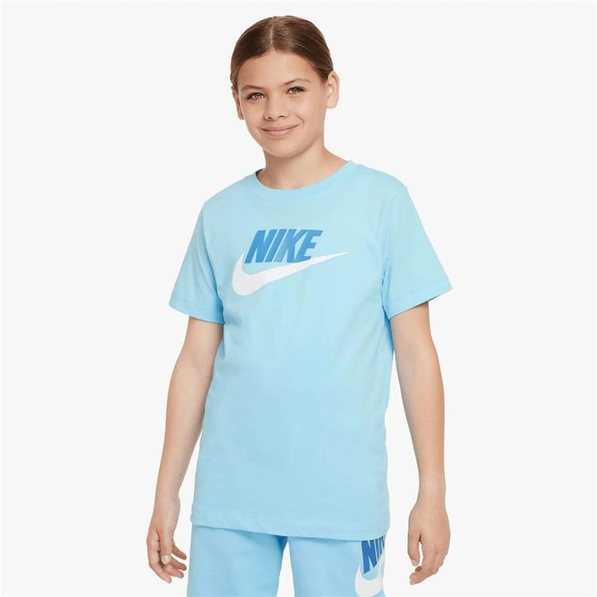 Nike Unisex Kids NSW Futura Bue T-shirt