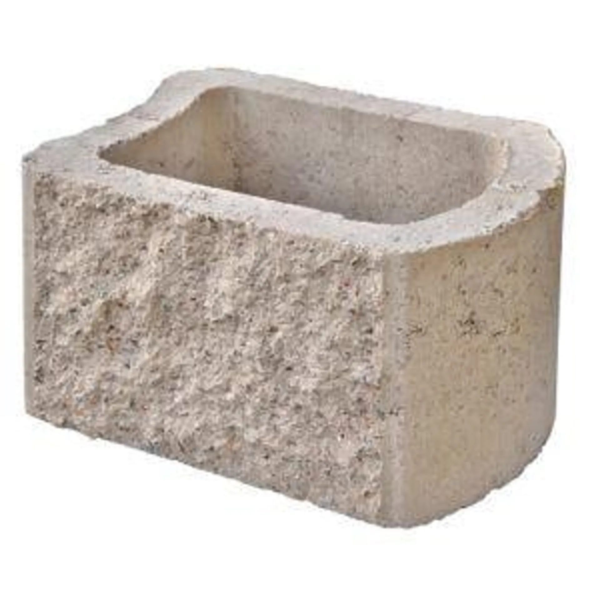 Cape Brick Retainer Block Rockface Grey R12