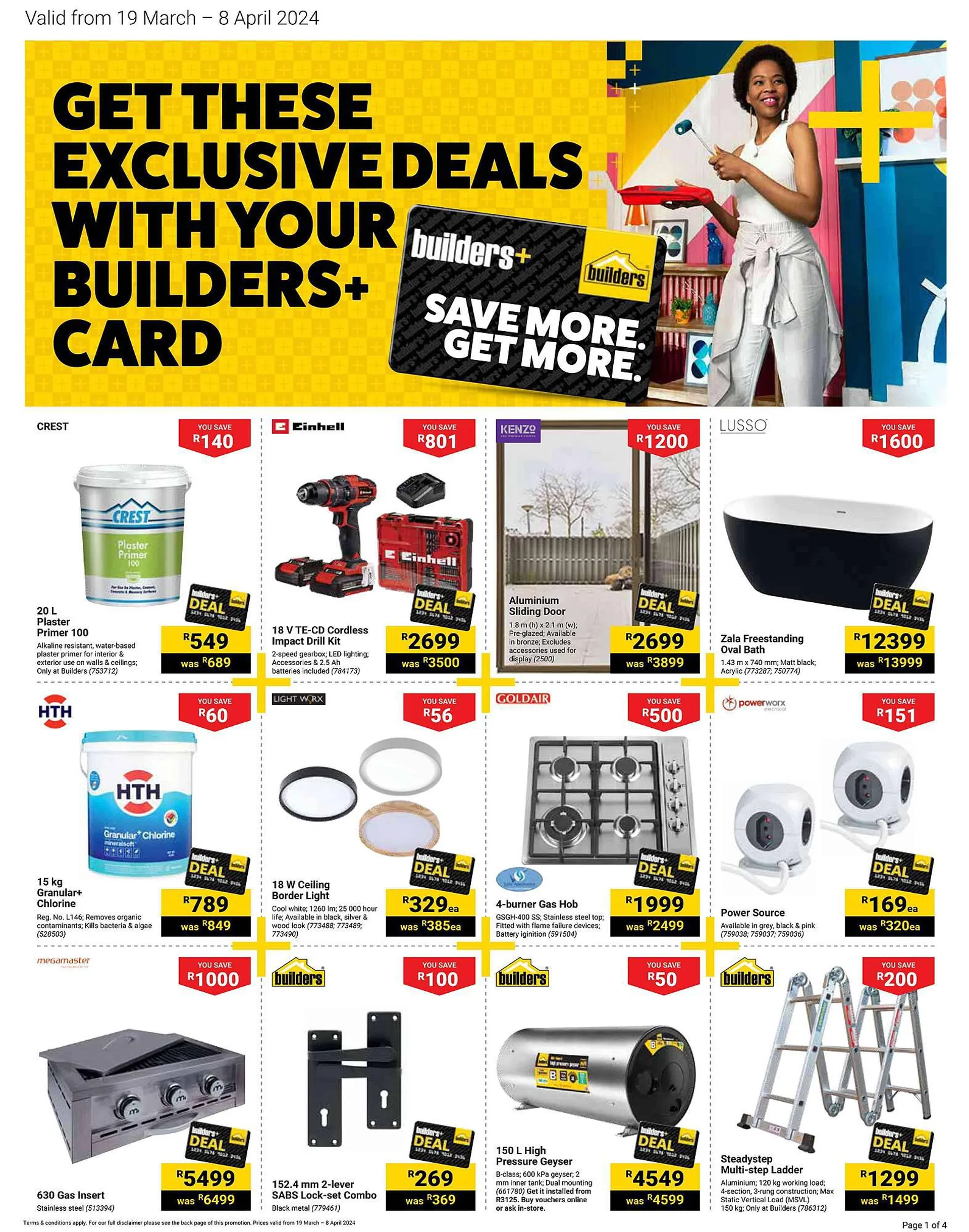 Builders Warehouse catalogue - 19 March 8 April 2024 - Page 1