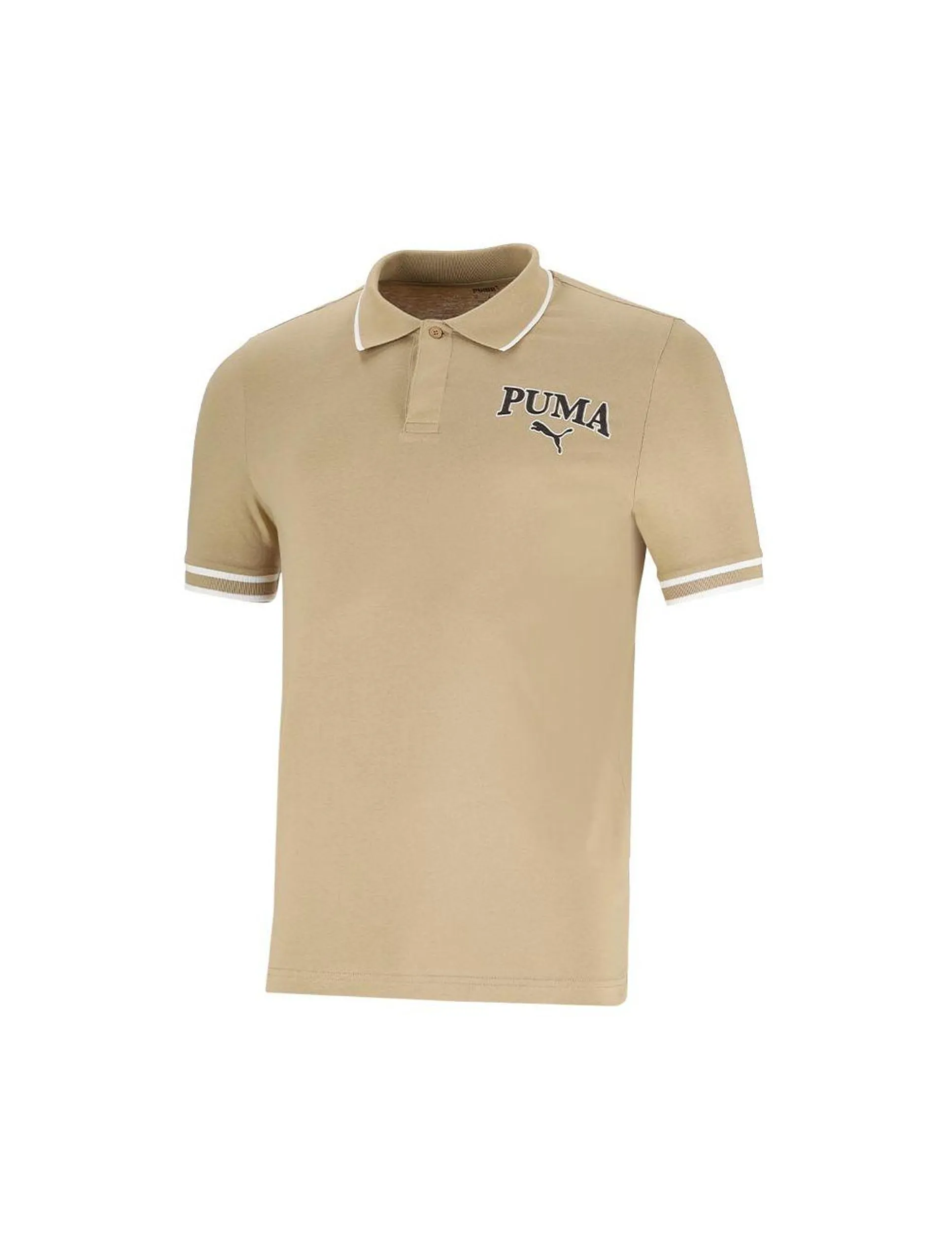 Puma Squad Mens Polo Prairie Tan