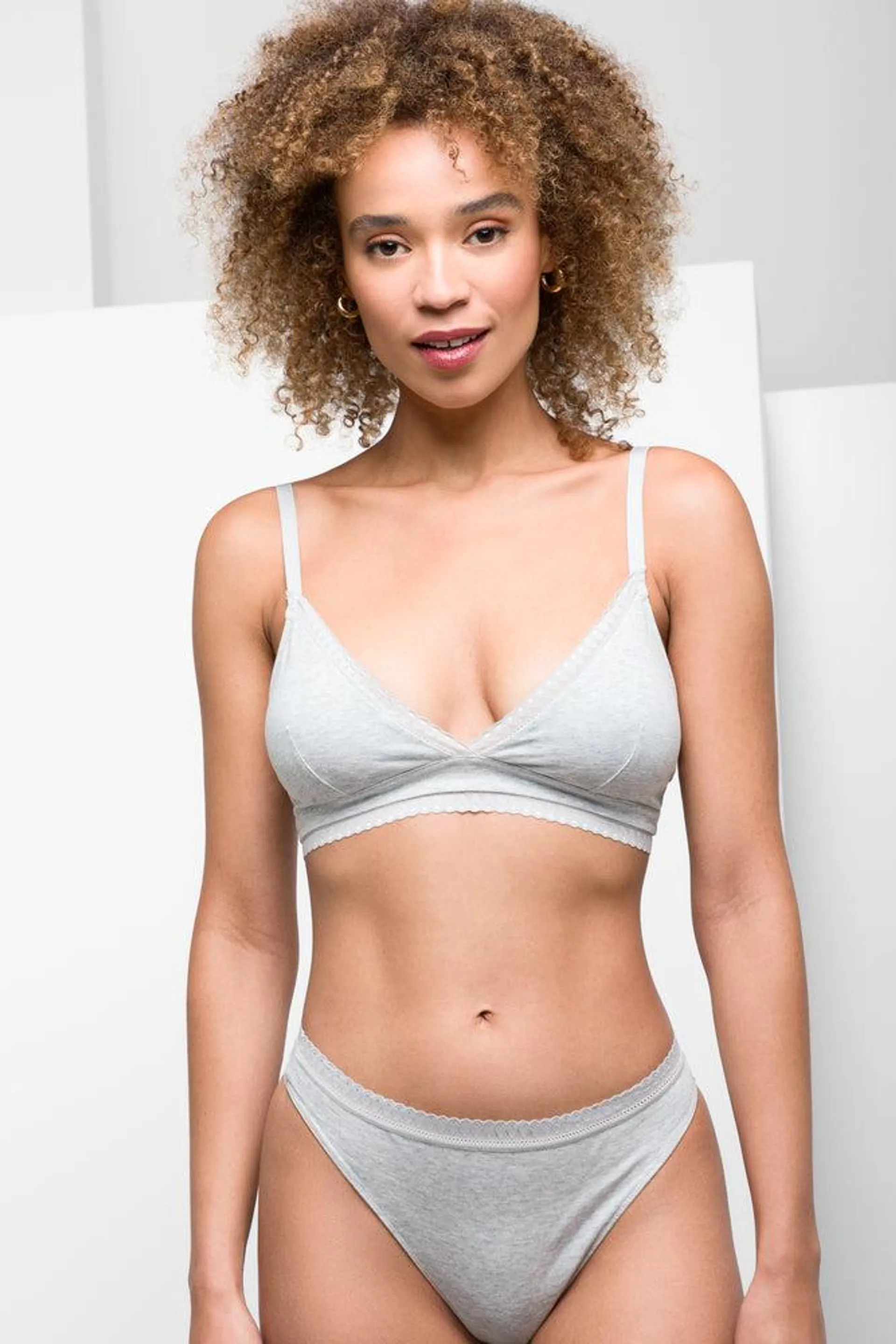 Padded Bralette Light Grey