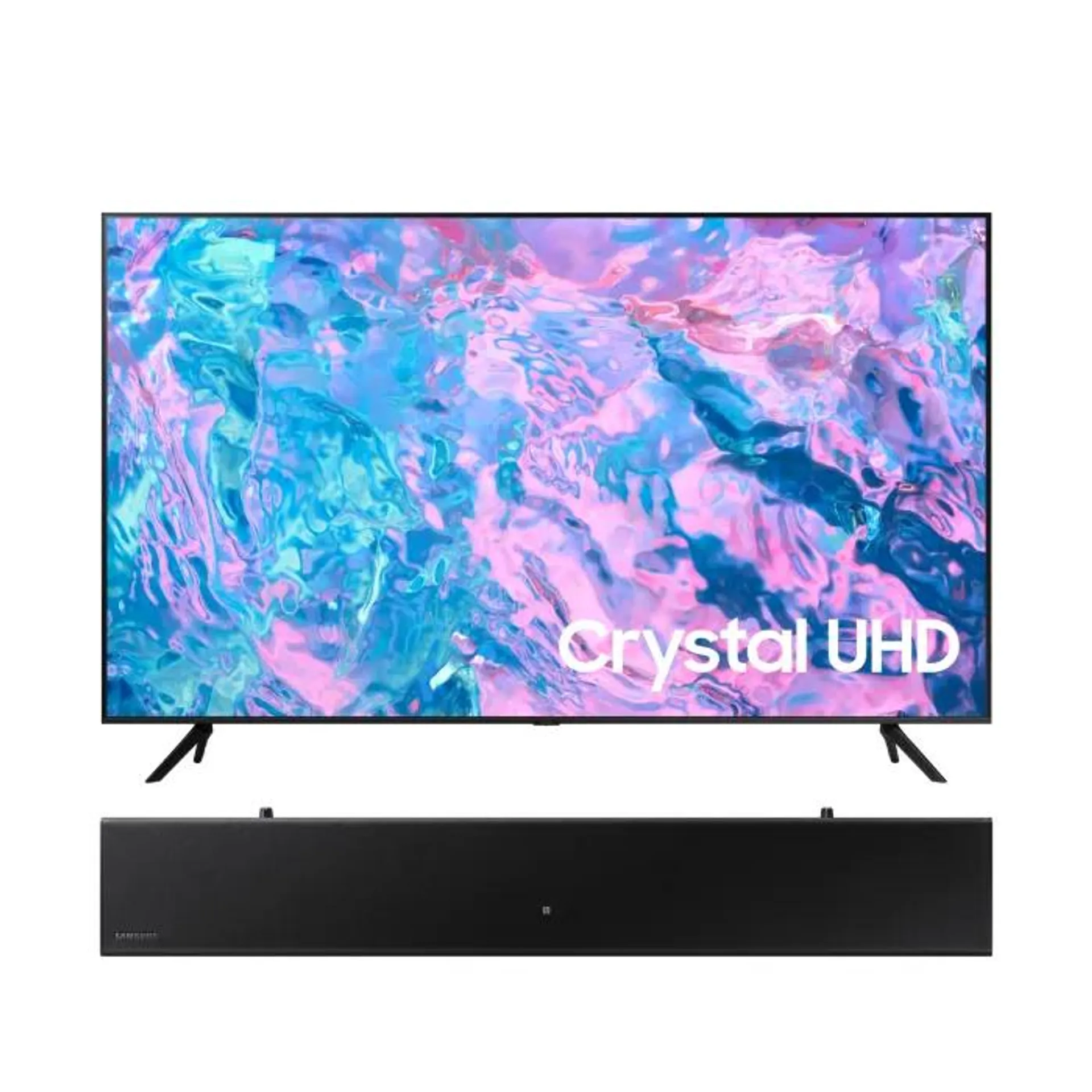 Samsung 55-inch UHD Smart TV + Soundbar- 55CU7000