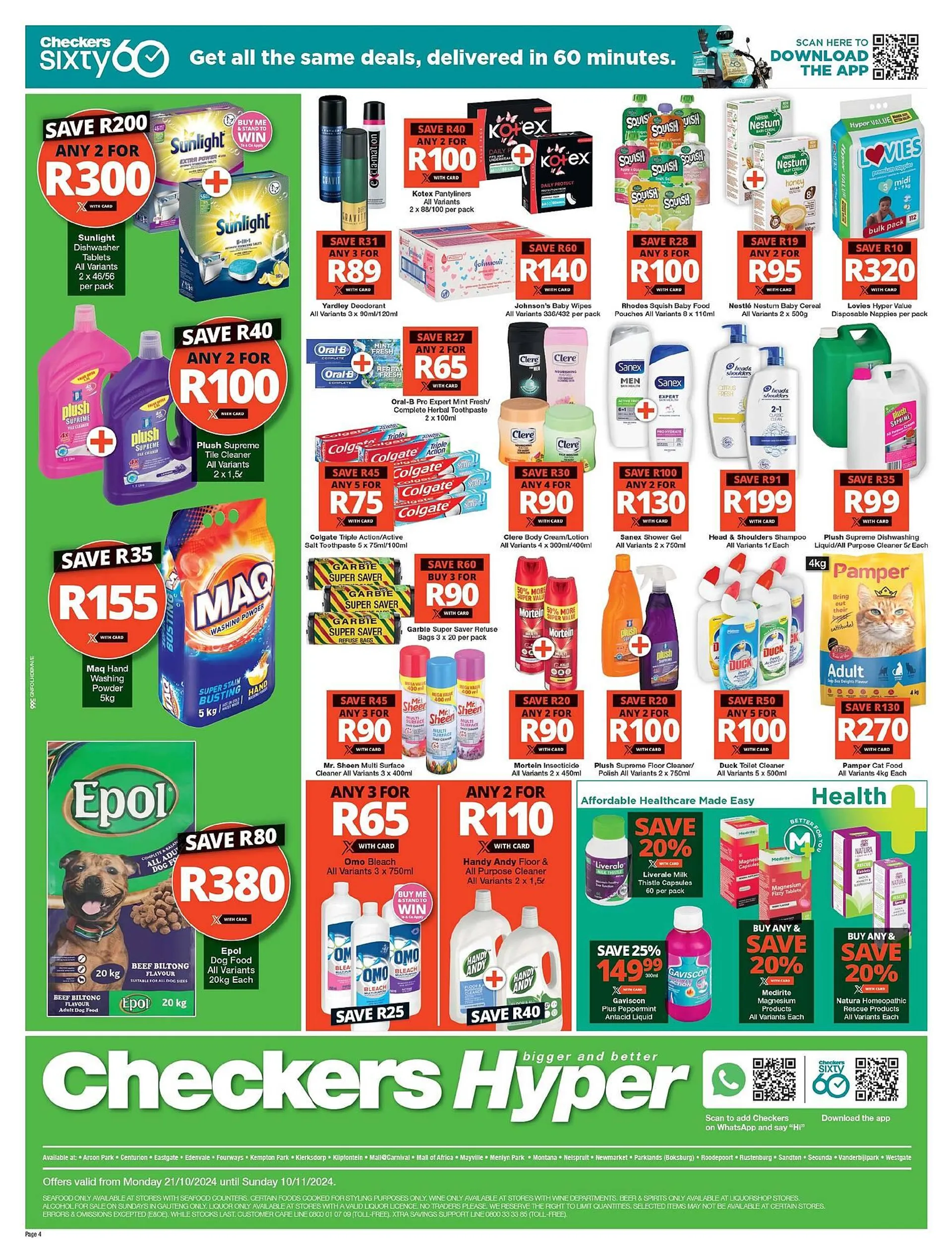 Checkers catalogue from 21 October to 10 November 2024 - Catalogue Page 4